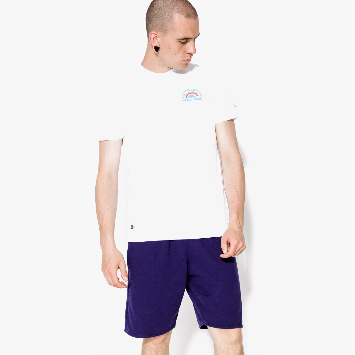 Bărbați tricou NEW ERA CĂMAȘĂ BEACH NE WHI 11409858 Alb