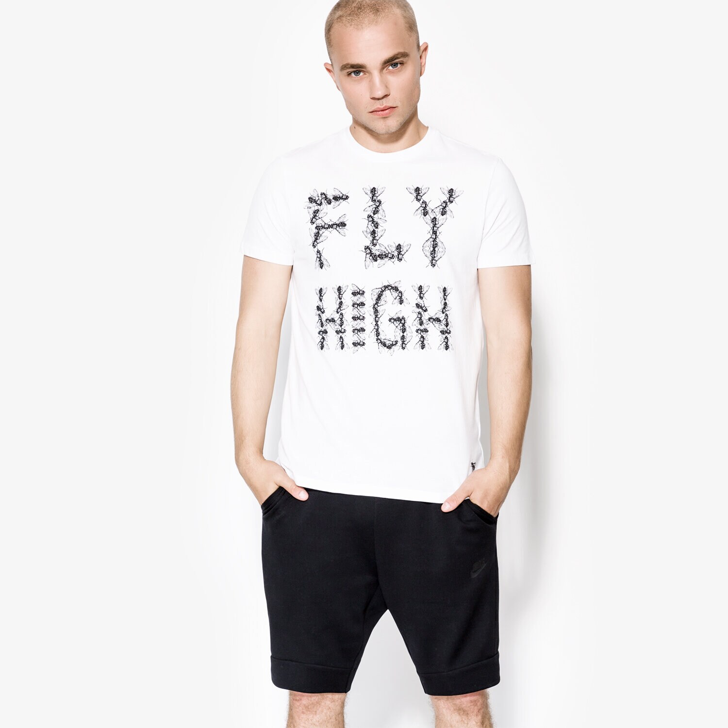 Bărbați tricou CONFRONT TRICOU SS FLY CF17TSM90001 Alb