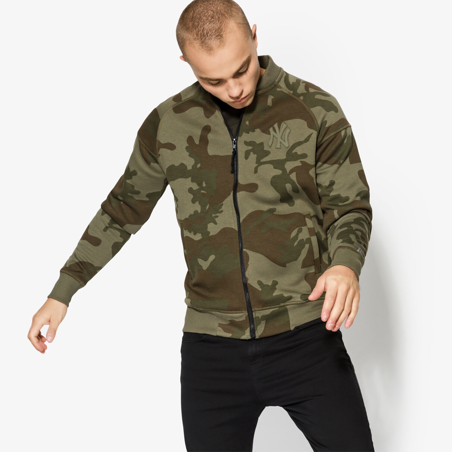 Bărbați bluză NEW ERA BLUZĂ NTC BOMBER NY YANKEES NOV 11493651 Verde