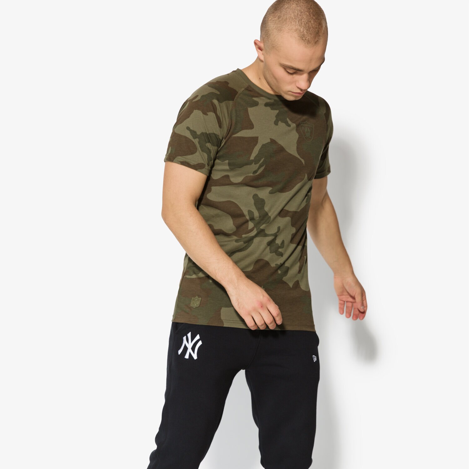 Bărbați tricou NEW ERA TRICOU SS NTC RAGLAN TEE OAK RAIDERS NOV 11493640 Verde