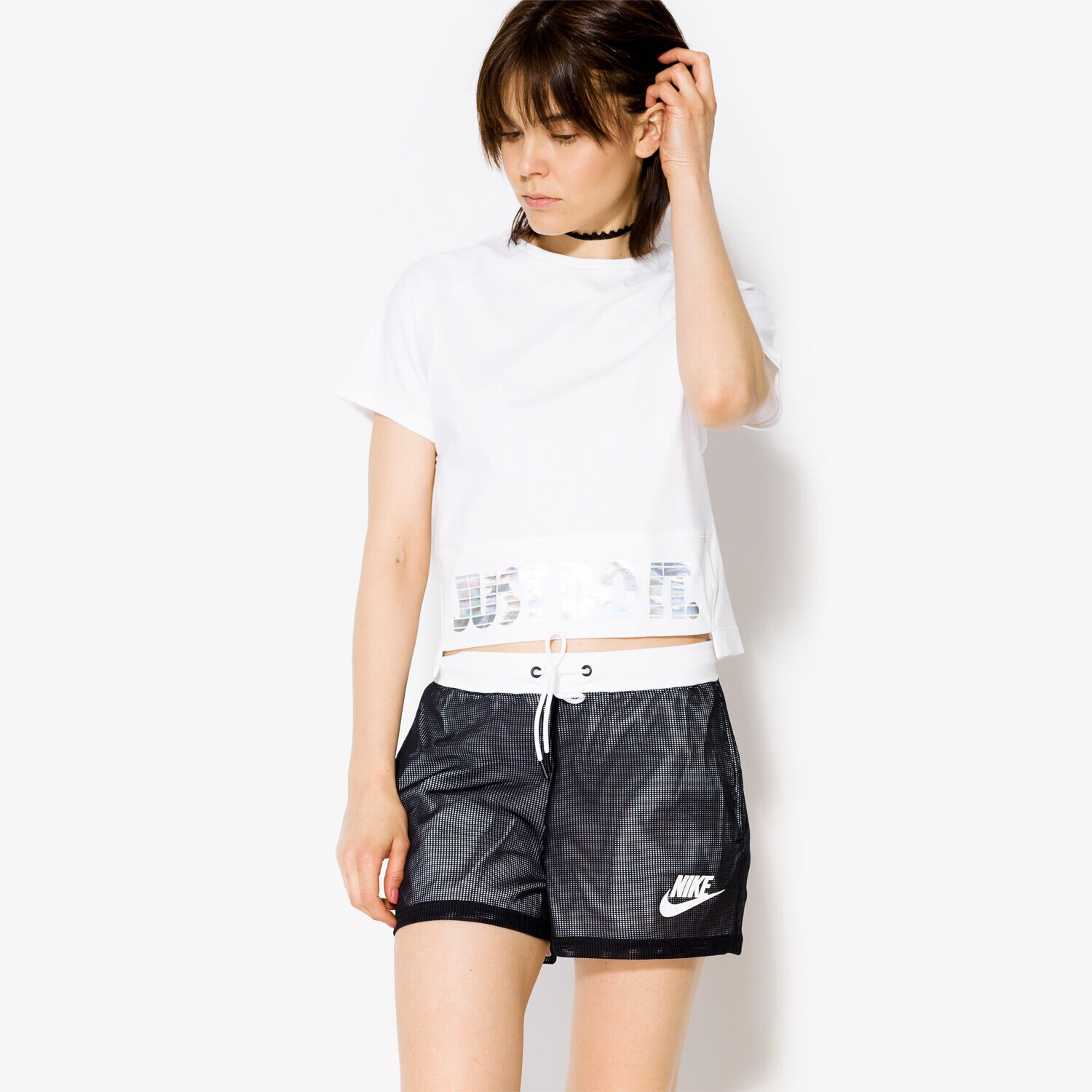 Femei tricou NIKE TRICOU SS W NSW TOP SS HOLOGRAM 886263100 Negru