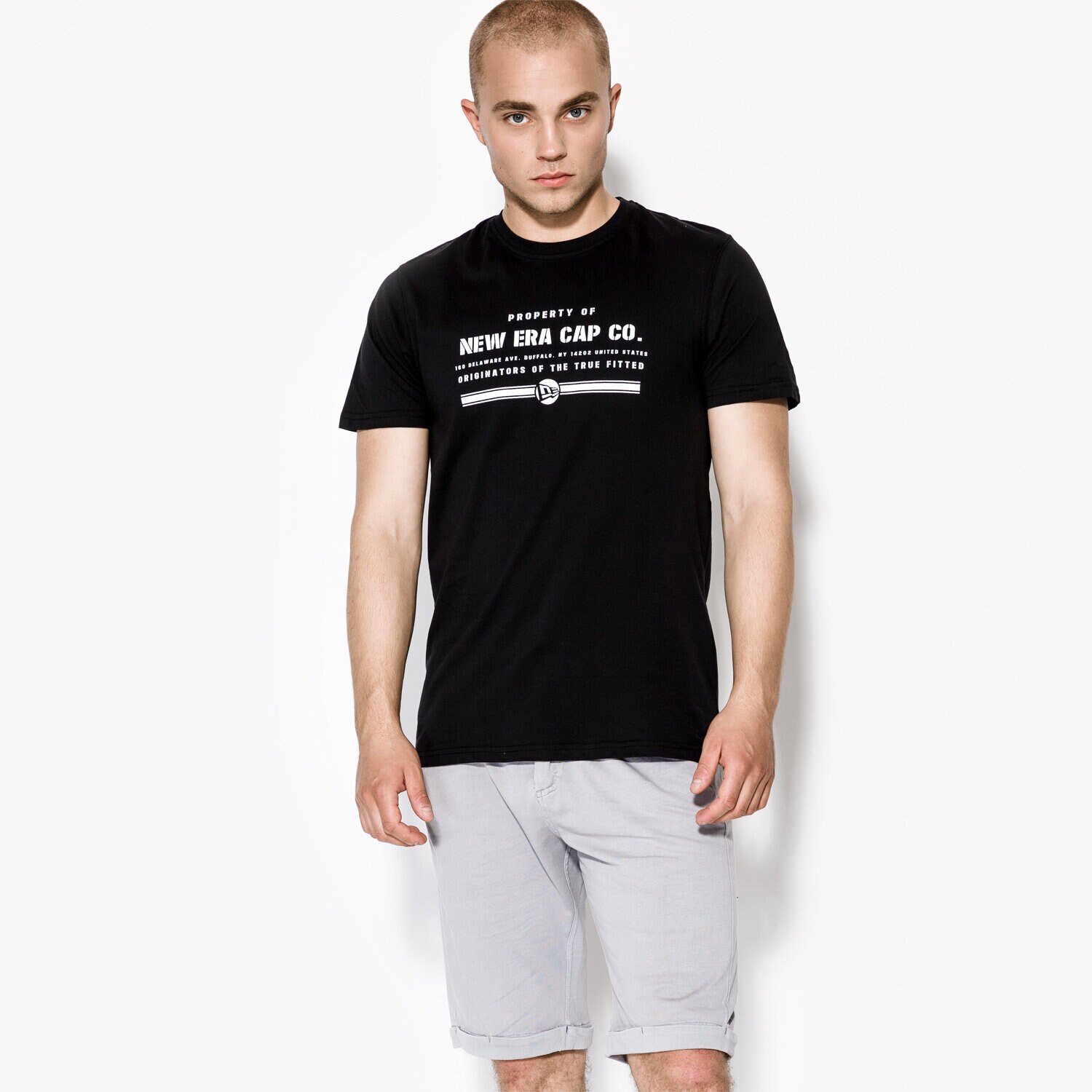 Bărbați tricou NEW ERA CĂMAȘĂ PROPERTY OF NE BLK 11475073 Negru