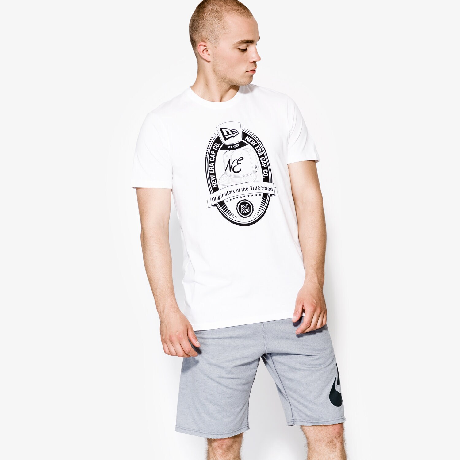 Bărbați tricou NEW ERA CĂMAȘĂ OTF WHT 11475074 Alb