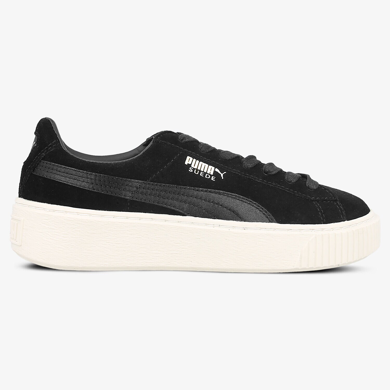 Femei pantofi sport PUMA SUEDE PLATFORM SATIN 36582805 Negru