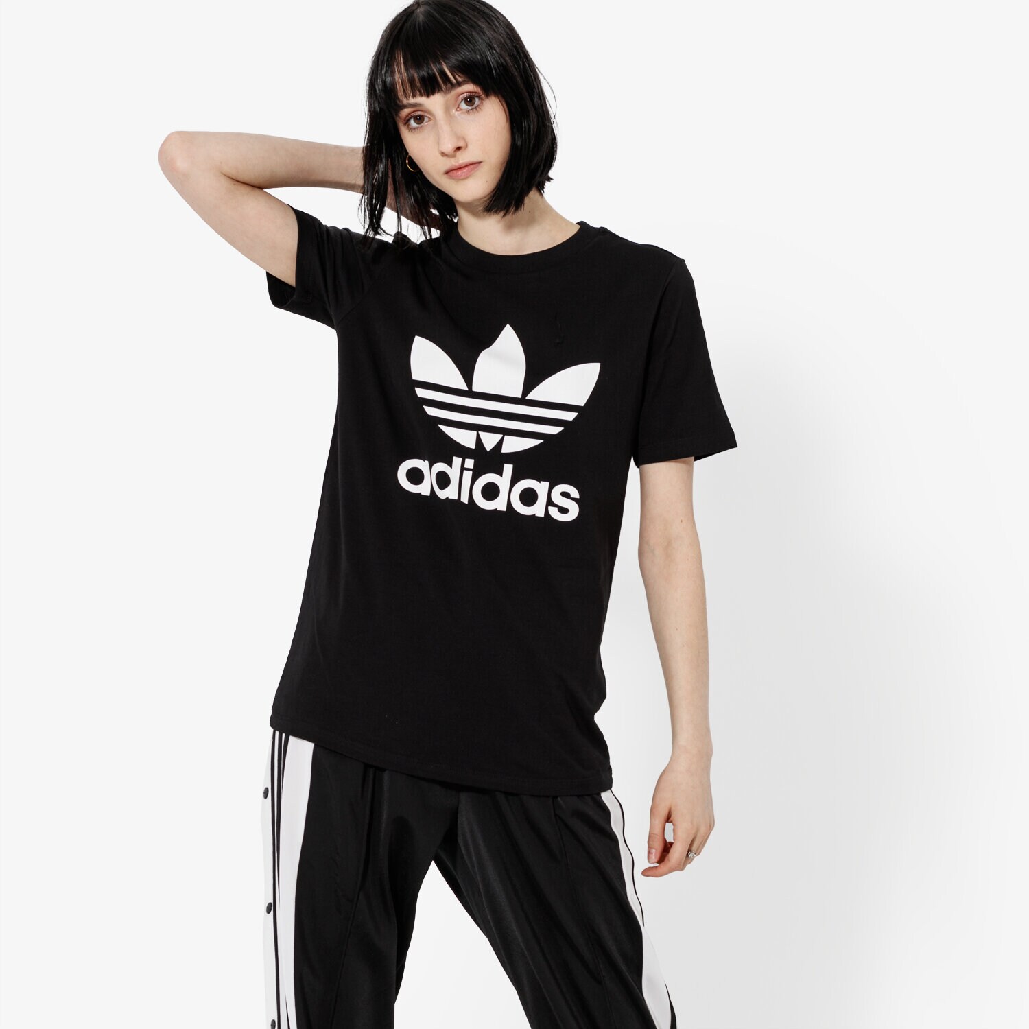 Femei tricou ADIDAS TRICOU SS TREFOIL TEE ADICOLOR CV9888 Negru