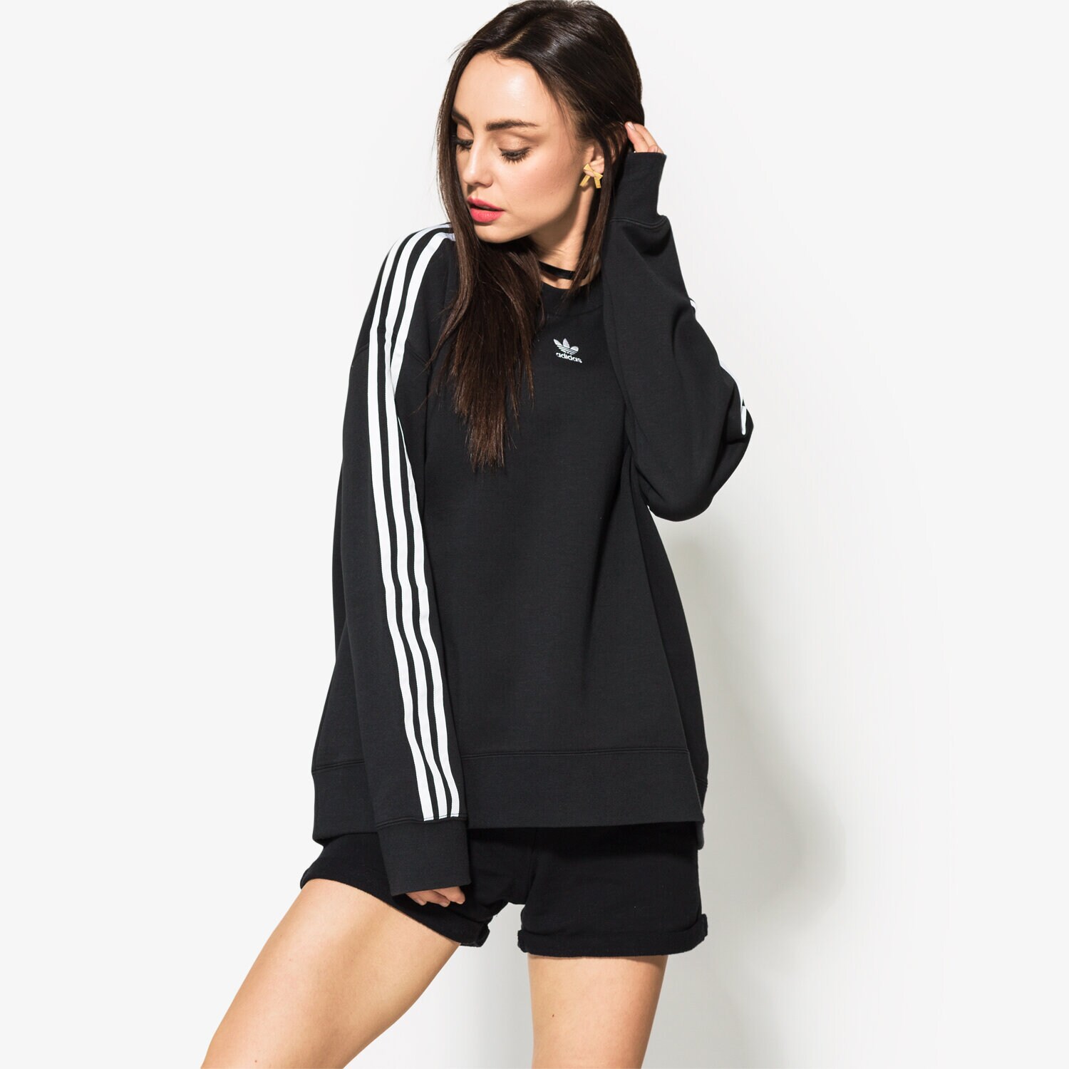 Femei bluză ADIDAS BLUZĂ CREW SWEATER CE2431 Negru