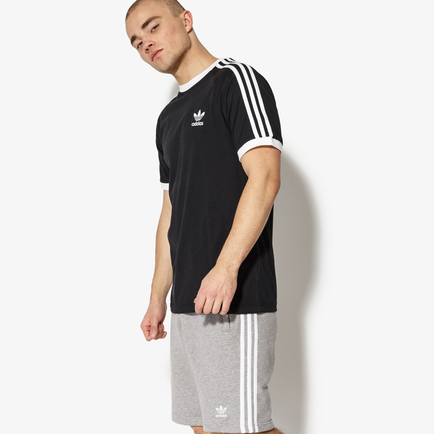 Bărbați tricou ADIDAS TRICOU SS 3-STRIPES TEE CW1202 Negru
