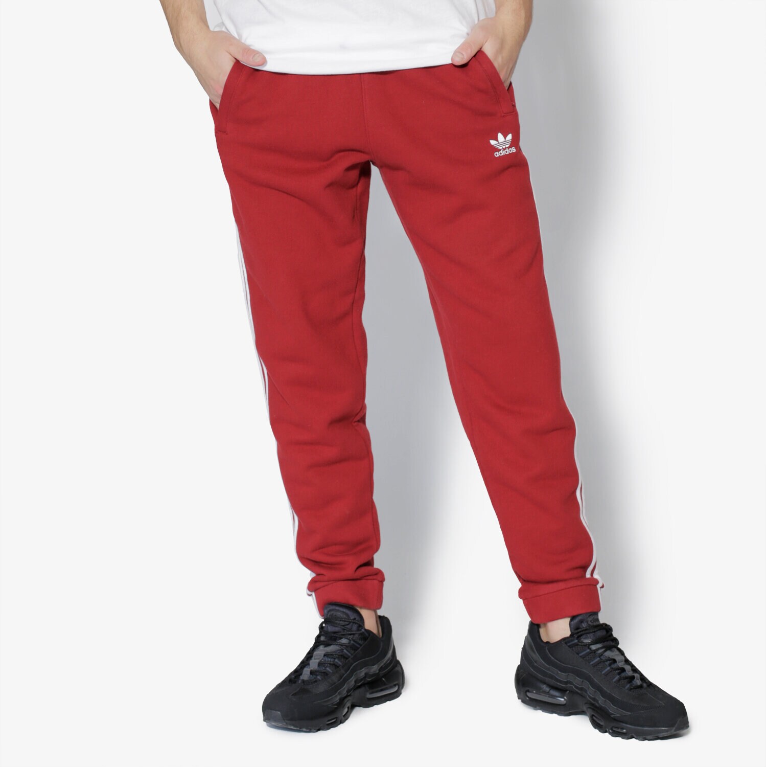 Bărbați pantaloni ADIDAS PANTALONI  3-STRIPES PANTS CW2428 Bordo