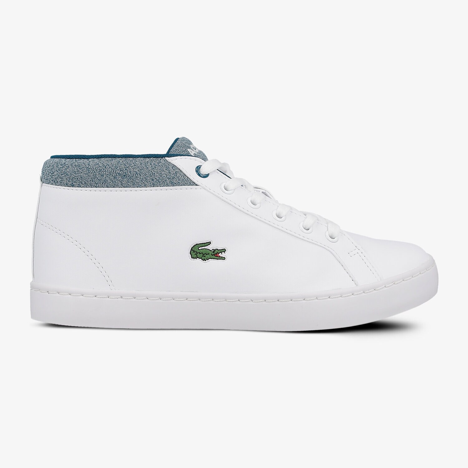 Copii pantofi sport LACOSTE STRAIGHTSET CHUKKA 317 1 734CAJ0015080 Alb