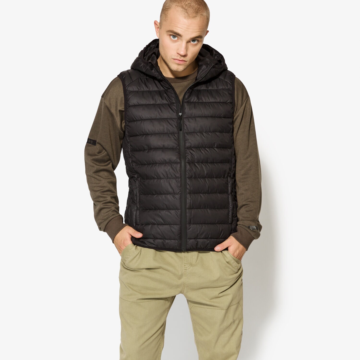Bărbați veste CONFRONT VESTĂ HEMP CF37KAM03001 Negru