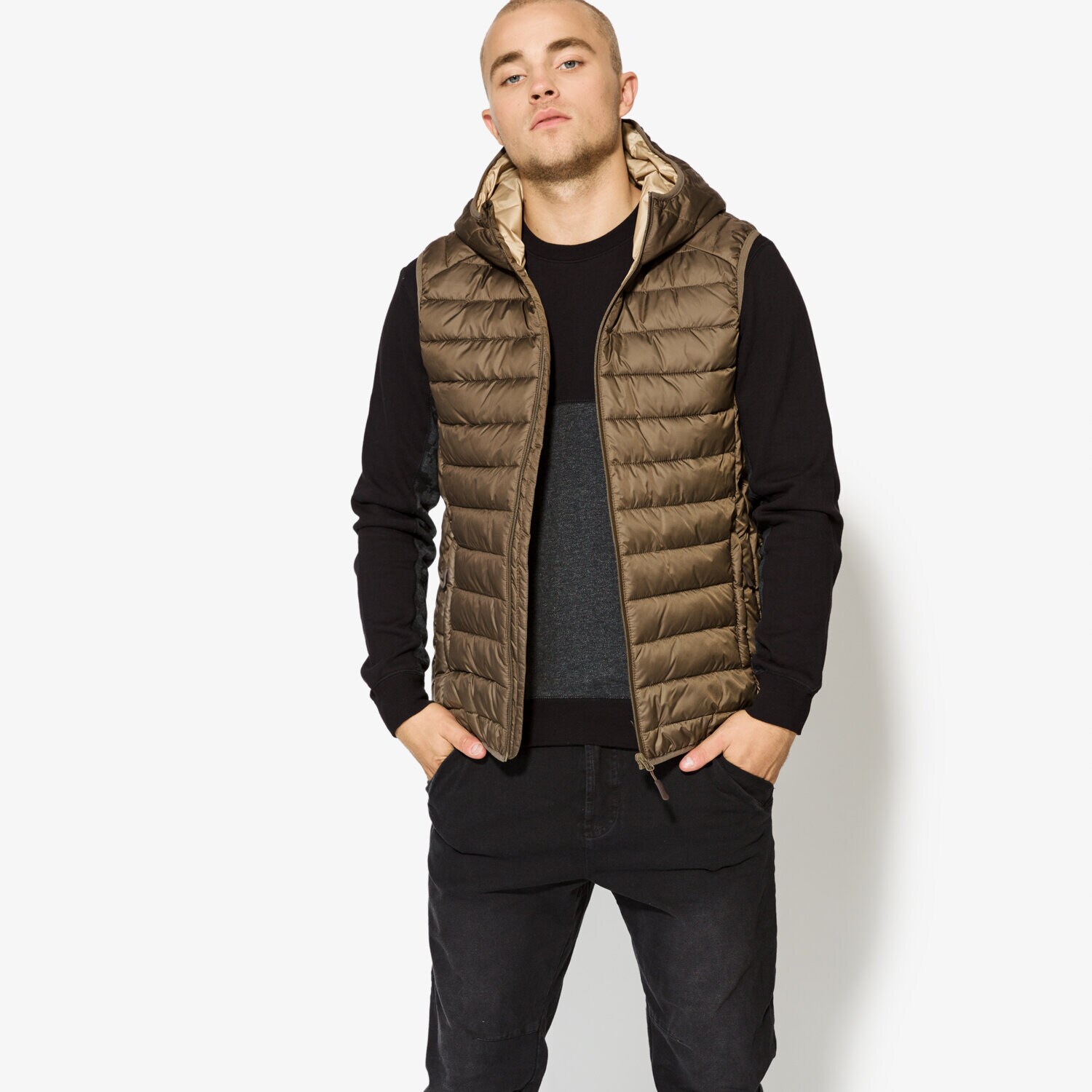 Bărbați veste CONFRONT VESTĂ HEMP CF37KAM03002 Kaki