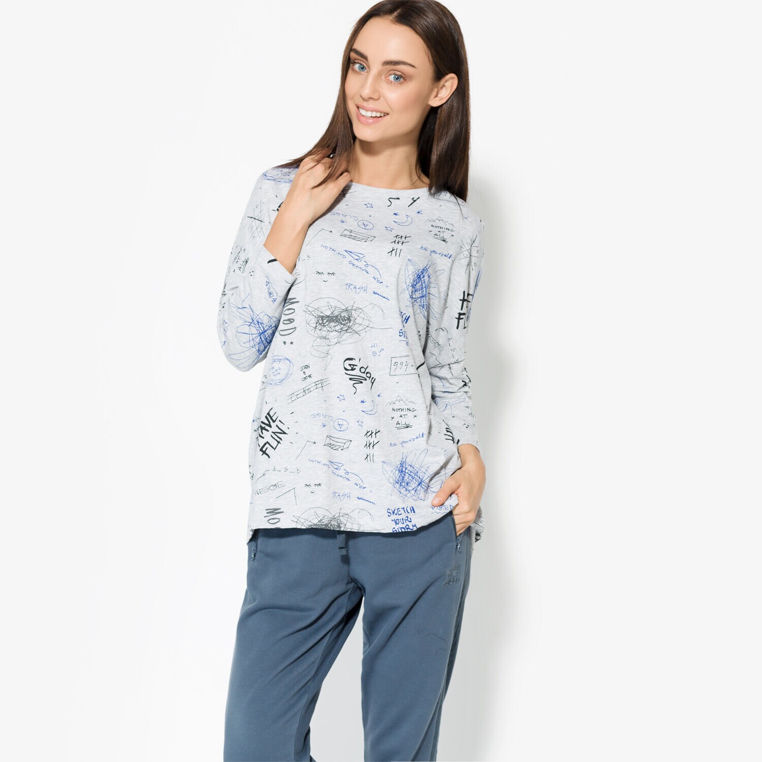 Femei tricou CONFRONT TRICOU SS ELEMI CF37TSD02001 Gri