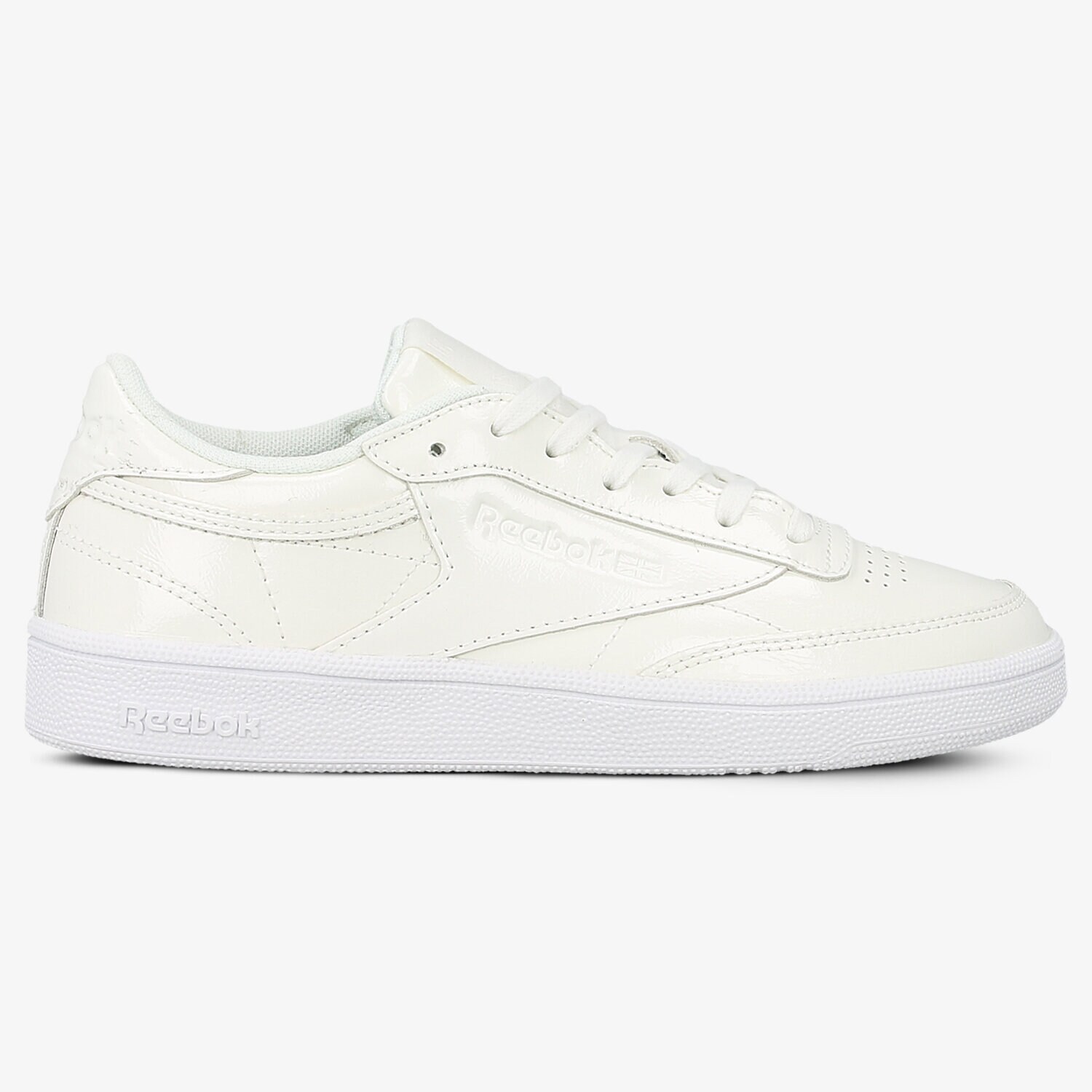 Femei pantofi sport REEBOK CLUB C 85 PATENT WHITE BS9776 Alb