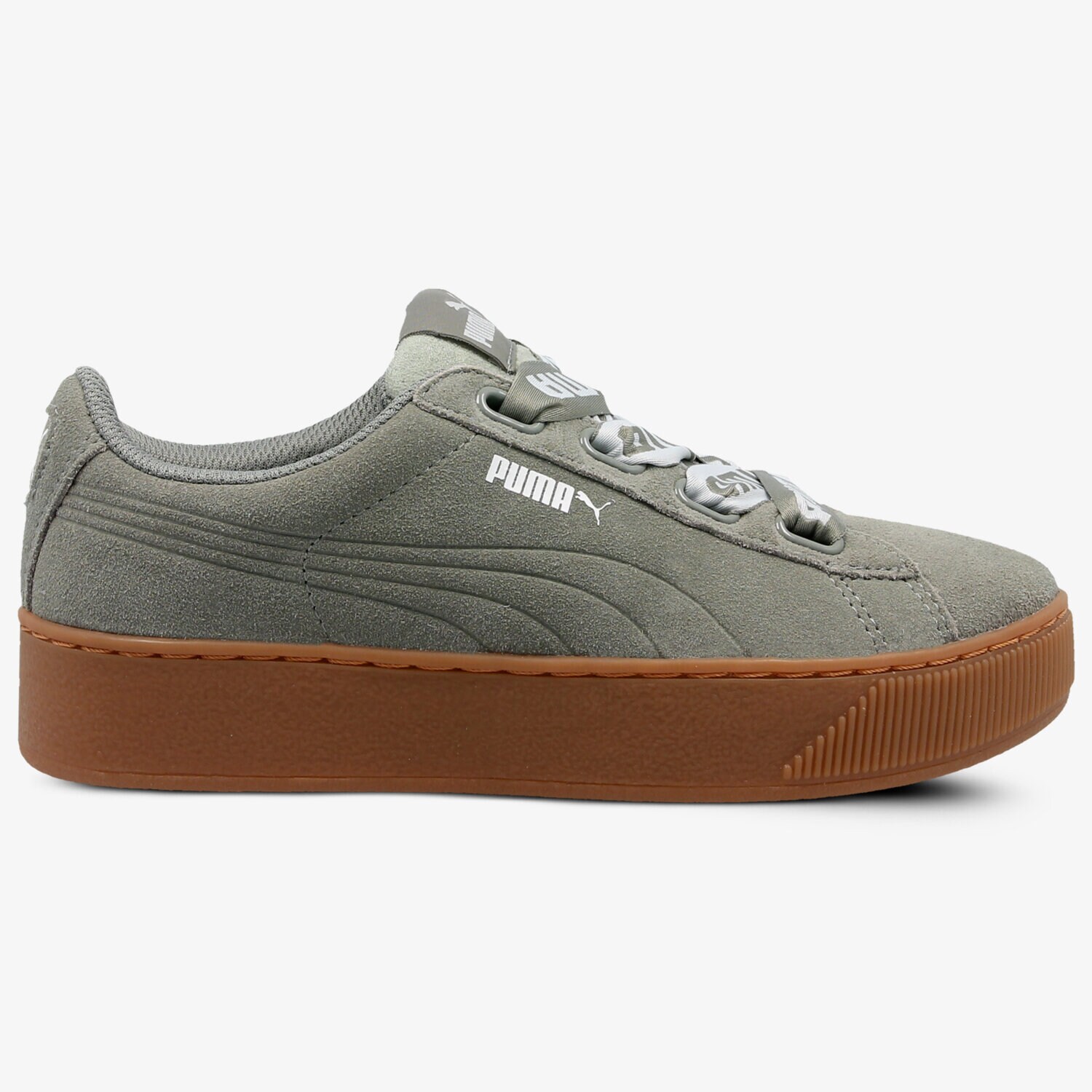 Femei pantofi sport PUMA VIKKY PLATFORM RIBBON MU 36531403 Gri