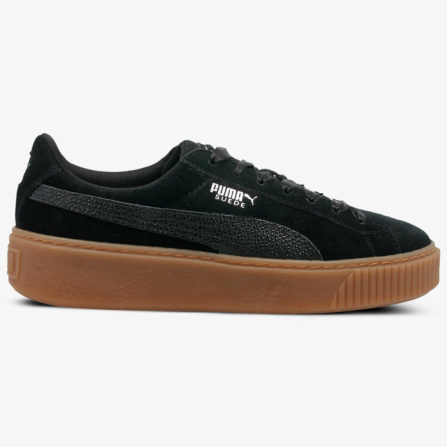 Femei pantofi sport PUMA SUEDE PLATFORM BUBBLE WN'S 36643901 Negru