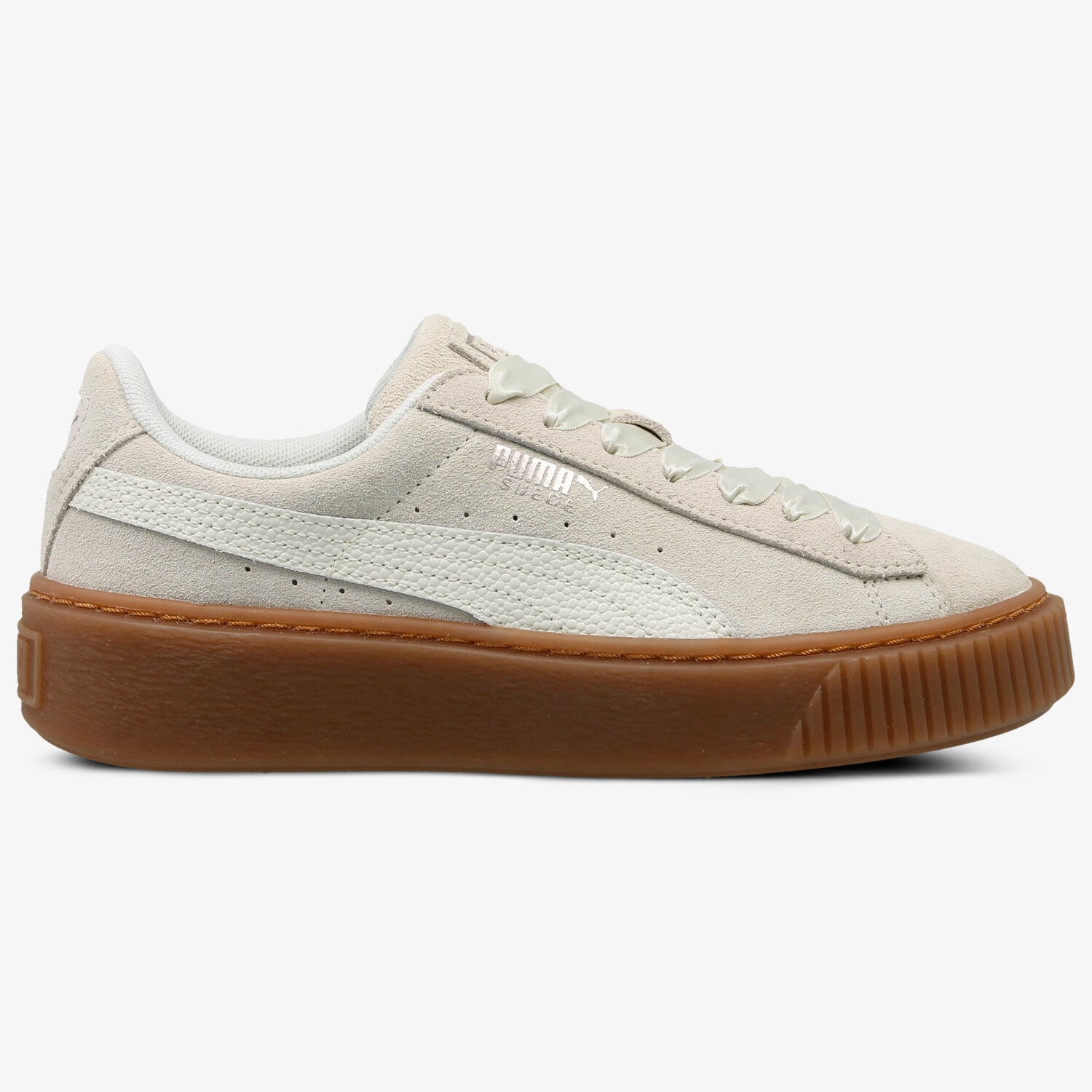 Femei pantofi sport PUMA SUEDE PLATFORM BUBBLE WN'S 36643902 Bej