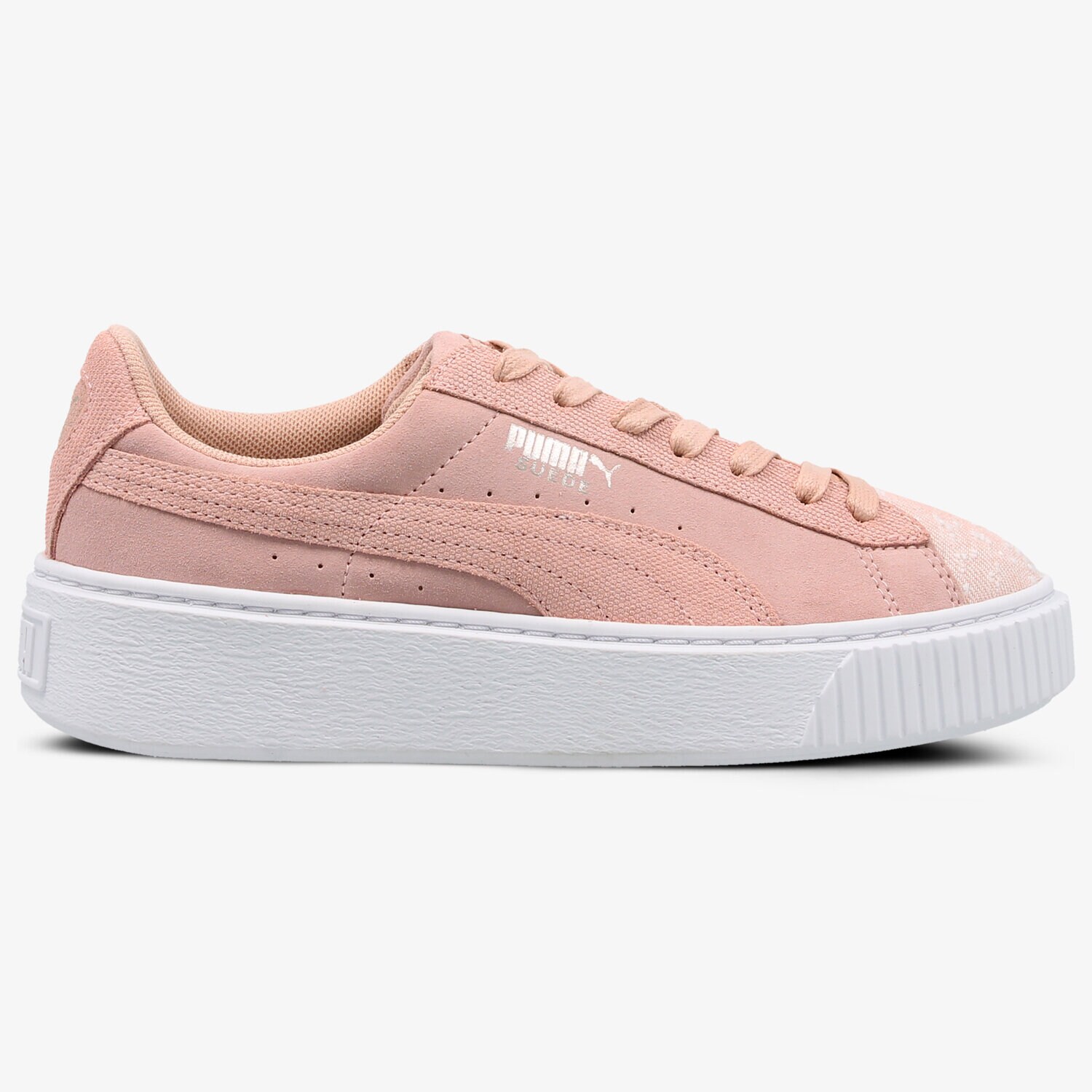 Femei pantofi sport PUMA SUEDE PLATFORM PEBBLE WN'S 36546401 Roz