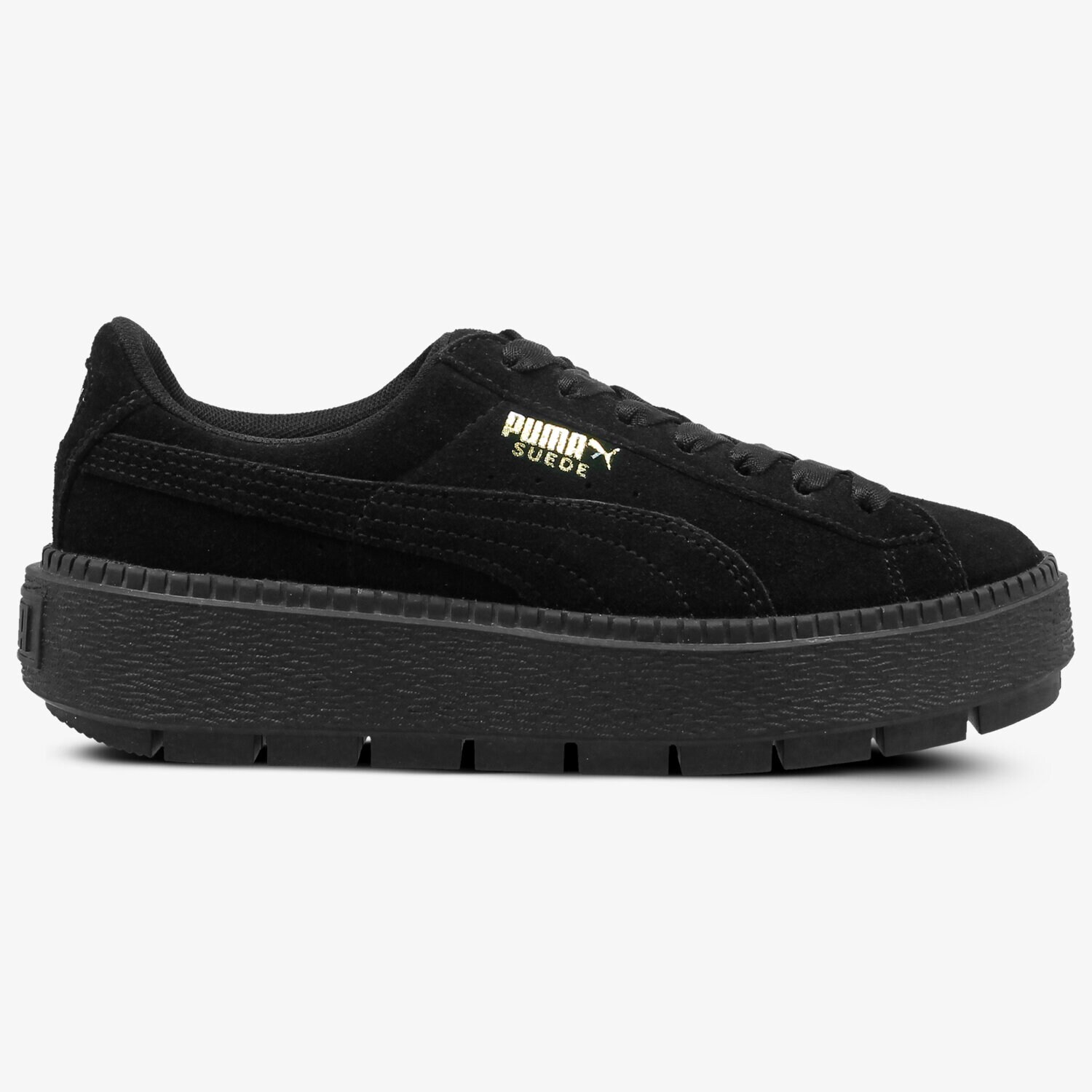 Femei pantofi sport PUMA SUEDE PLATFORM RUGGED WN'S 36583001 Negru