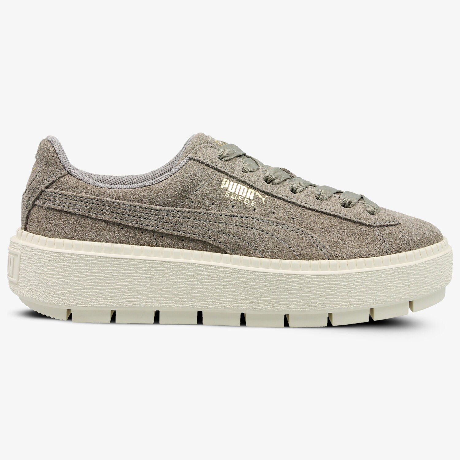 Femei pantofi sport PUMA SUEDE PLATFORM RUGGED WN'S 36583006 Gri