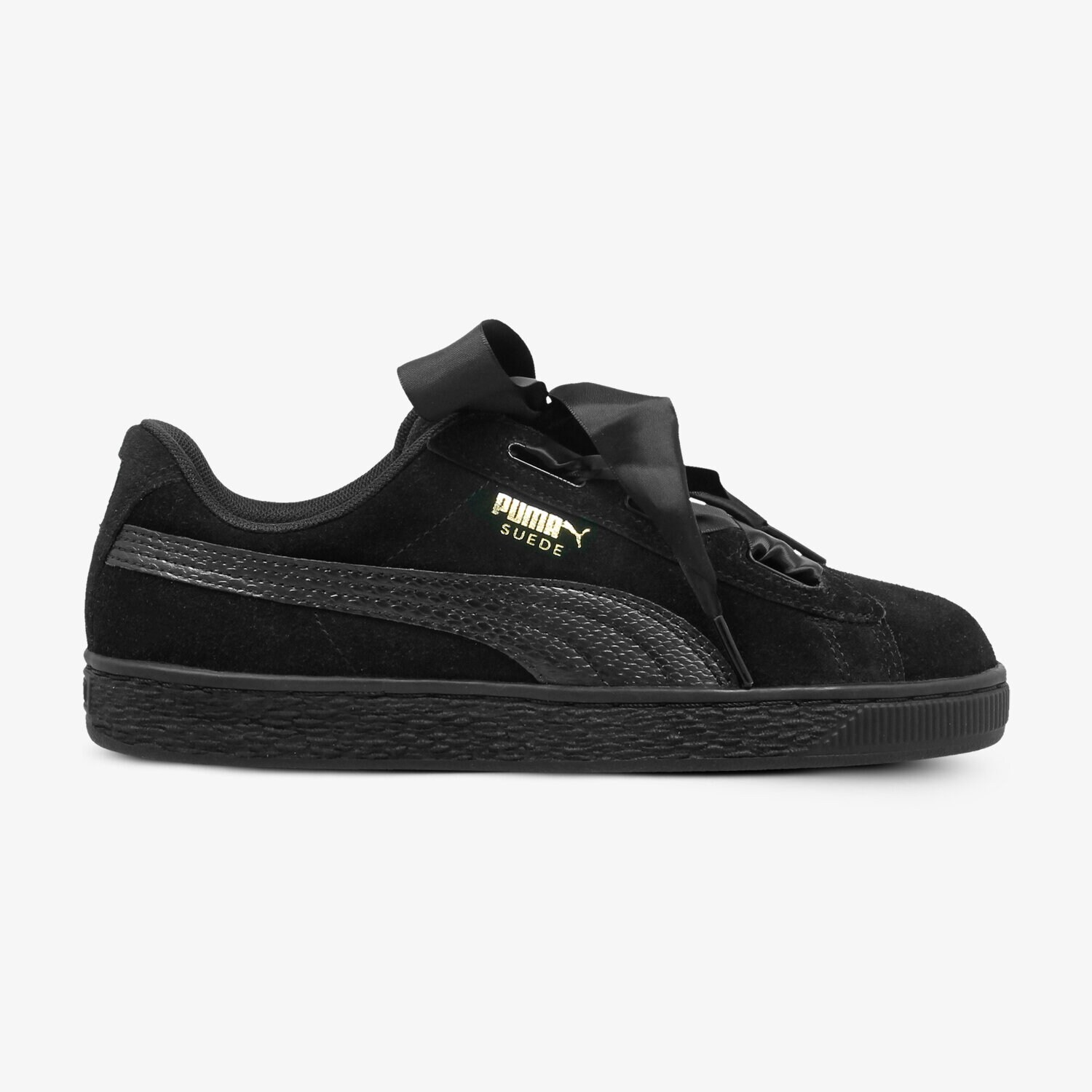 Copii pantofi sport PUMA SUEDE HEART SNK JR 36491806 Negru