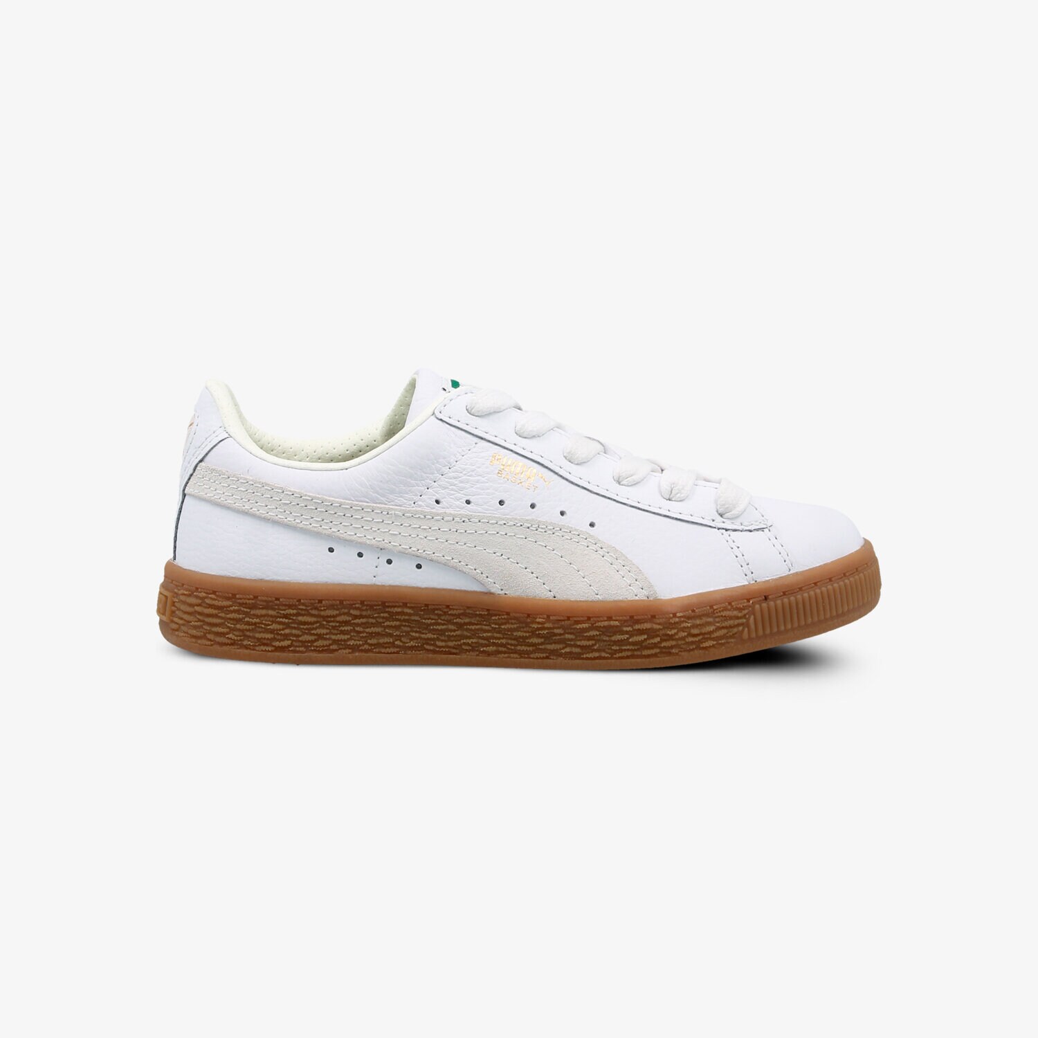Copii pantofi sport PUMA BASKET CLASSIC GUM DELUXE PS 36507901 Alb