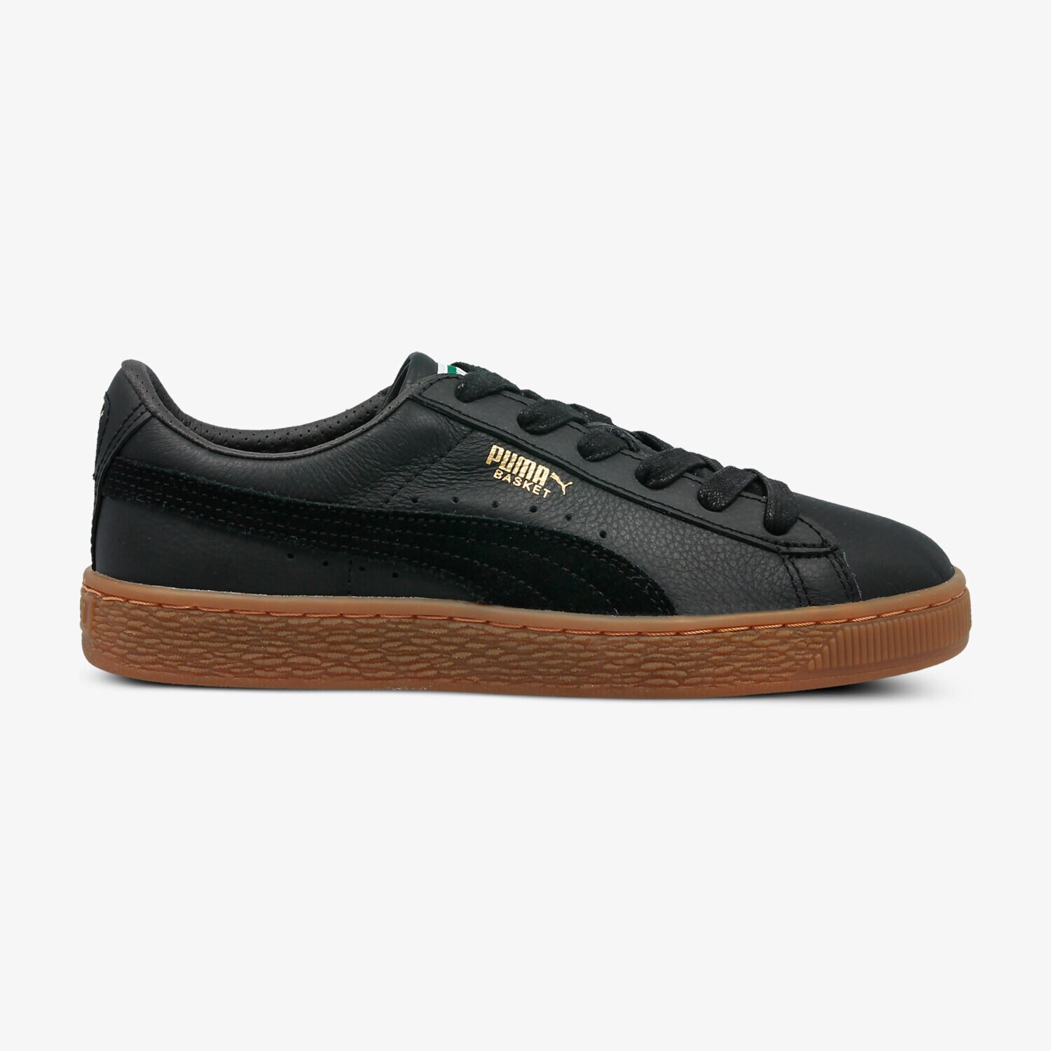 Copii pantofi sport PUMA BASKET CLASSIC GUM DELUXE JR 36507802 Negru