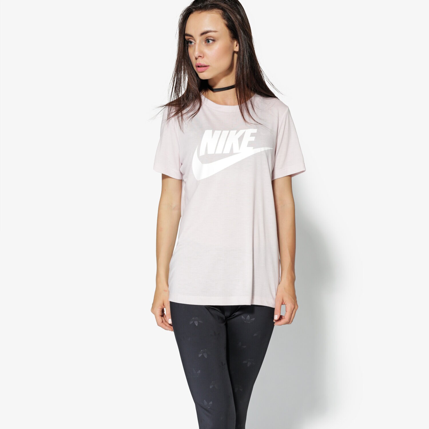 Femei tricou NIKE TRICOU SS W NSW ESSNTL TEE HBR 829747-699 Roz