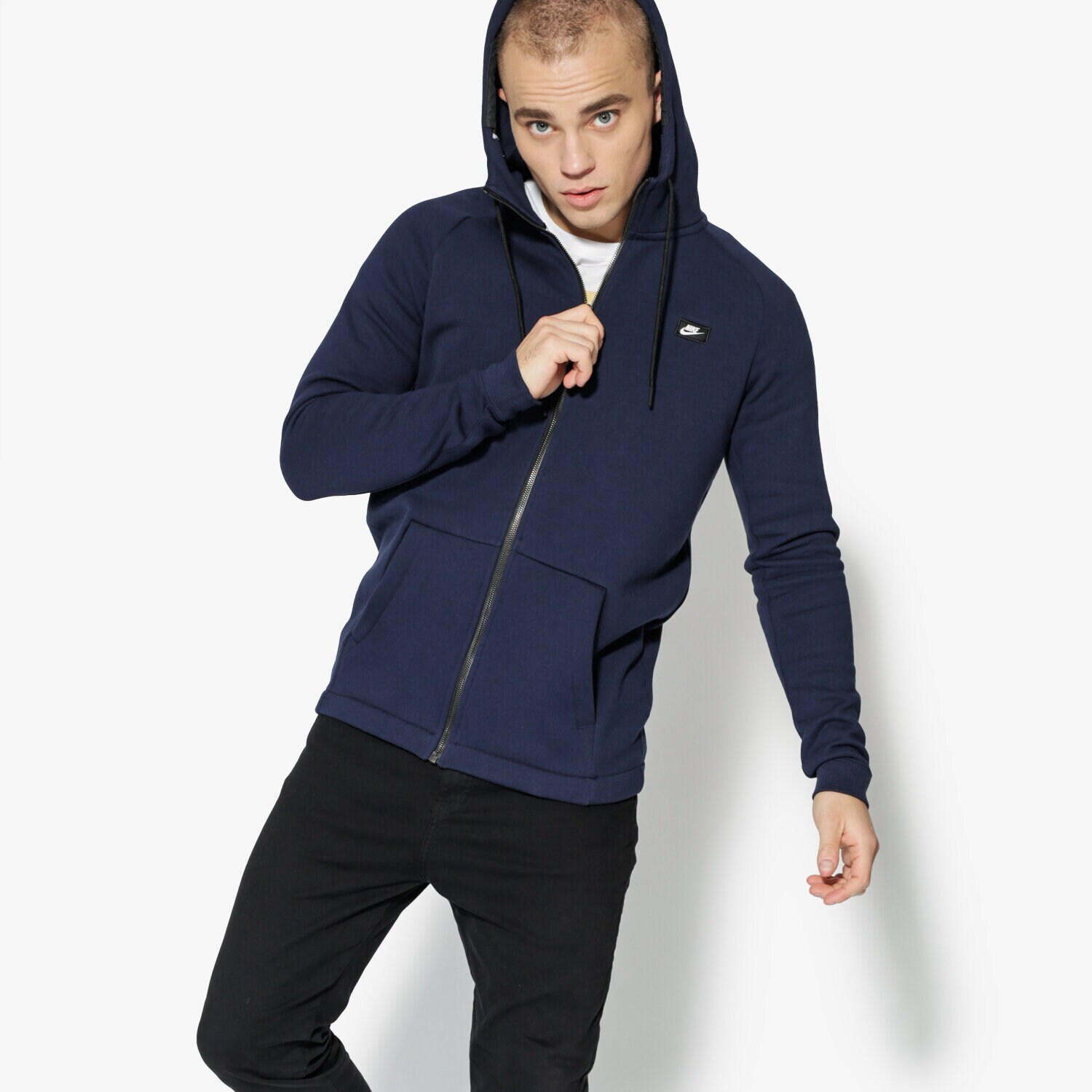 Bărbați bluză NIKE BLUZĂ M NSW MODERN HOODIE FZ BB 835858-451 Bleumarin