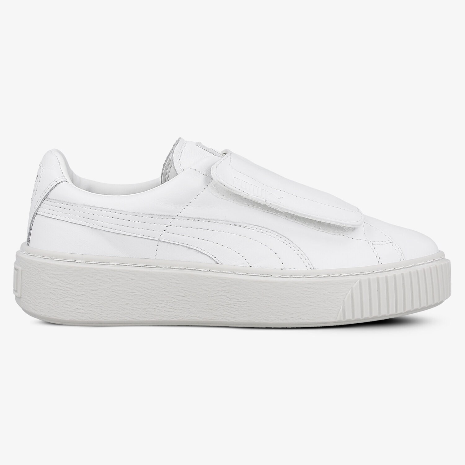 Femei pantofi sport PUMA BASKET PLATFORM BIGVELCWN'S 36412302 Alb