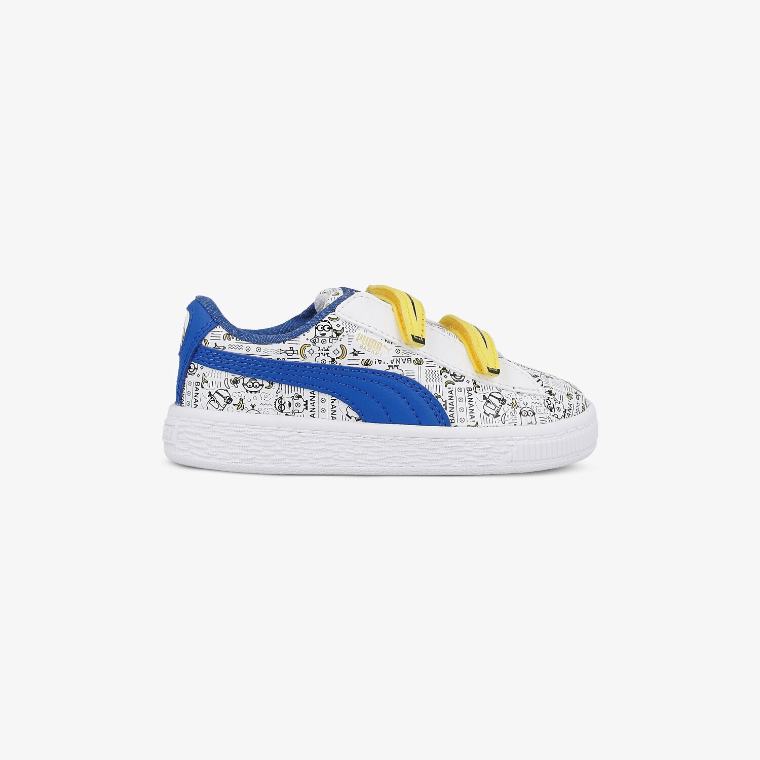 Copii pantofi sport PUMA MINIONS BASKET V INF 36401301 Alb