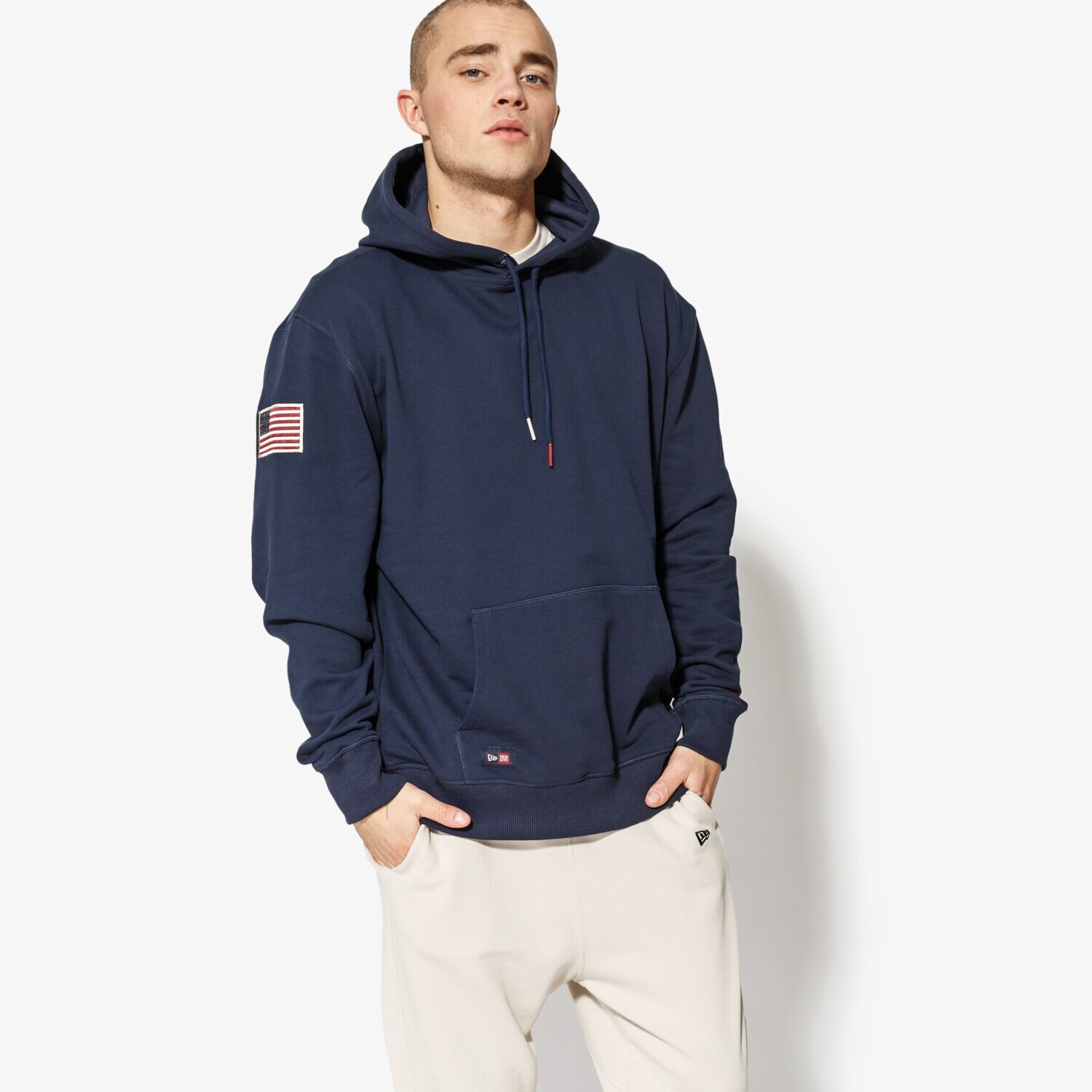 Bărbați bluză NEW ERA BLUZĂ WORLD HOOD OVERSIZED HOODY NEW ERA NIGHT SHIFT 11517688 Bleumarin