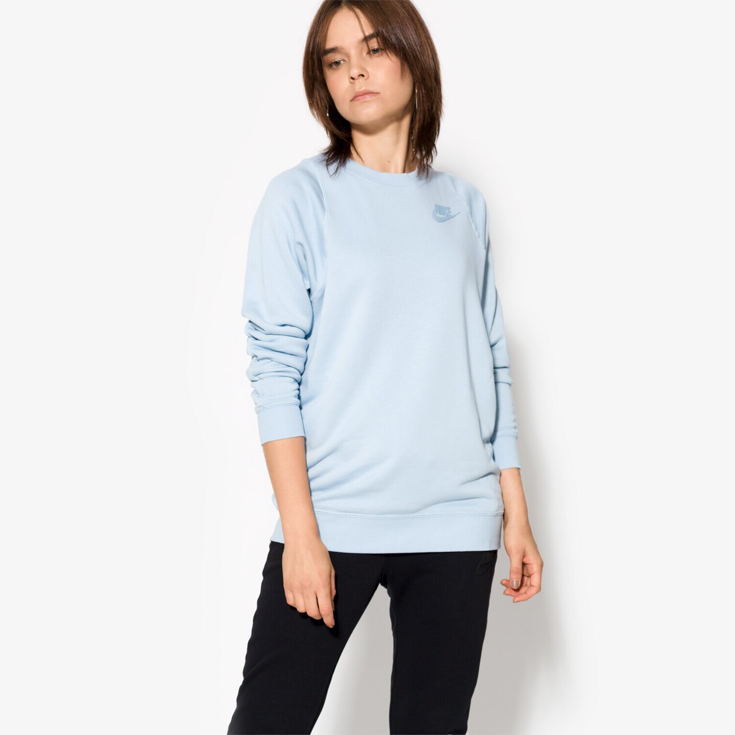 Femei bluză NIKE BLUZĂ MODERN CRW 854979401 Albastru