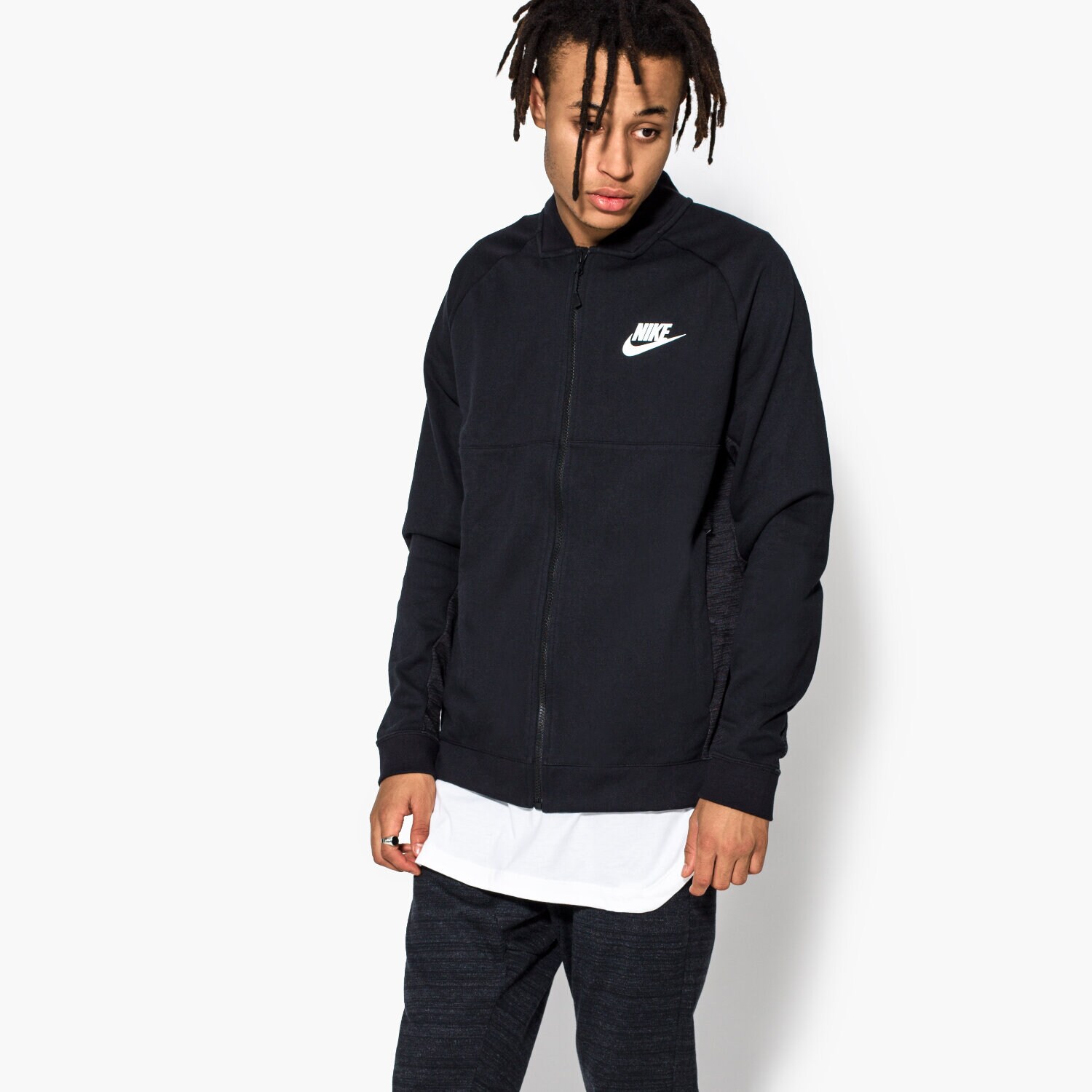 Bărbați bluză NIKE BLUZĂ AV15 JKT FLC 861736010 Negru