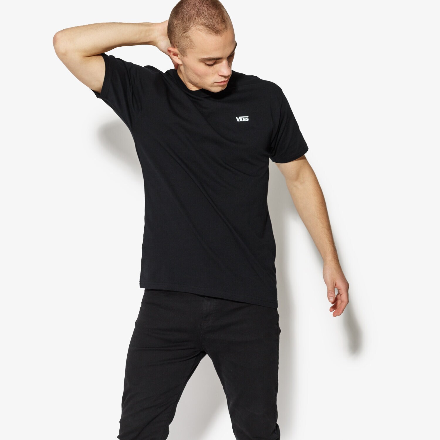 Bărbați tricou VANS TRICOU SS LEFT CHEST LOGO TEE VA3CZEBLK VA3CZEBLK Negru