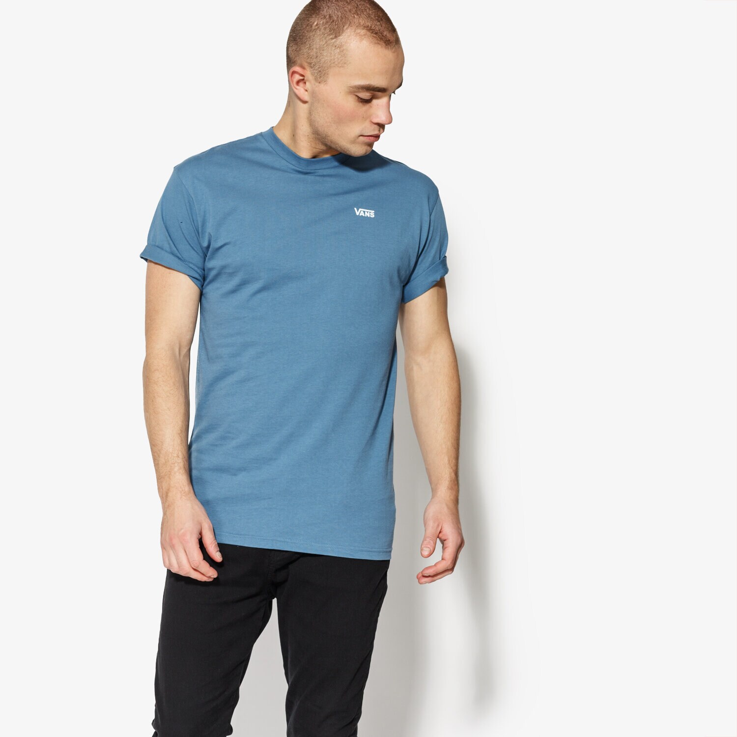 Bărbați tricou VANS TRICOU SS LEFT CHEST LOGO TEE VA3CZEP8X VA3CZEP8X Albastru