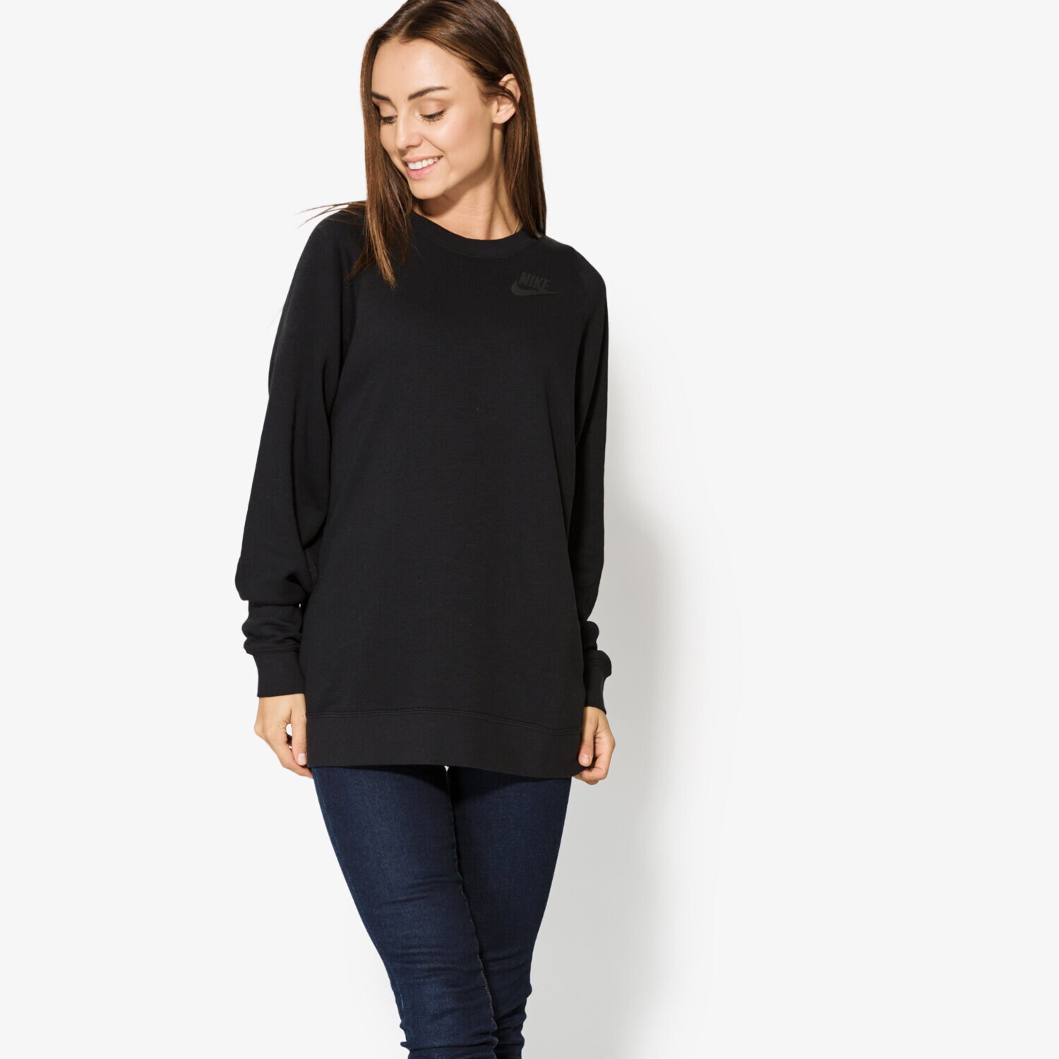 Femei bluză NIKE BLUZĂ MODERN CRW 854979010 Negru