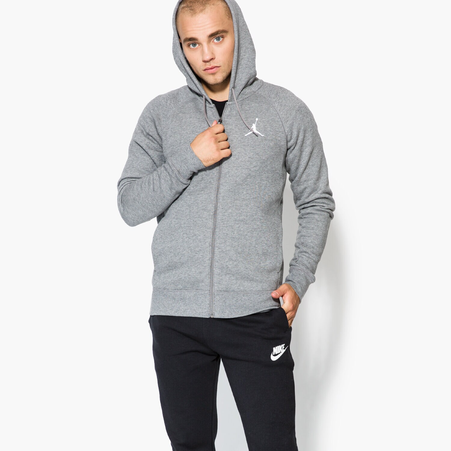 Bărbați bluză JORDAN BLUZĂ FLIGHT FLEECE FZ 823064-091 Gri