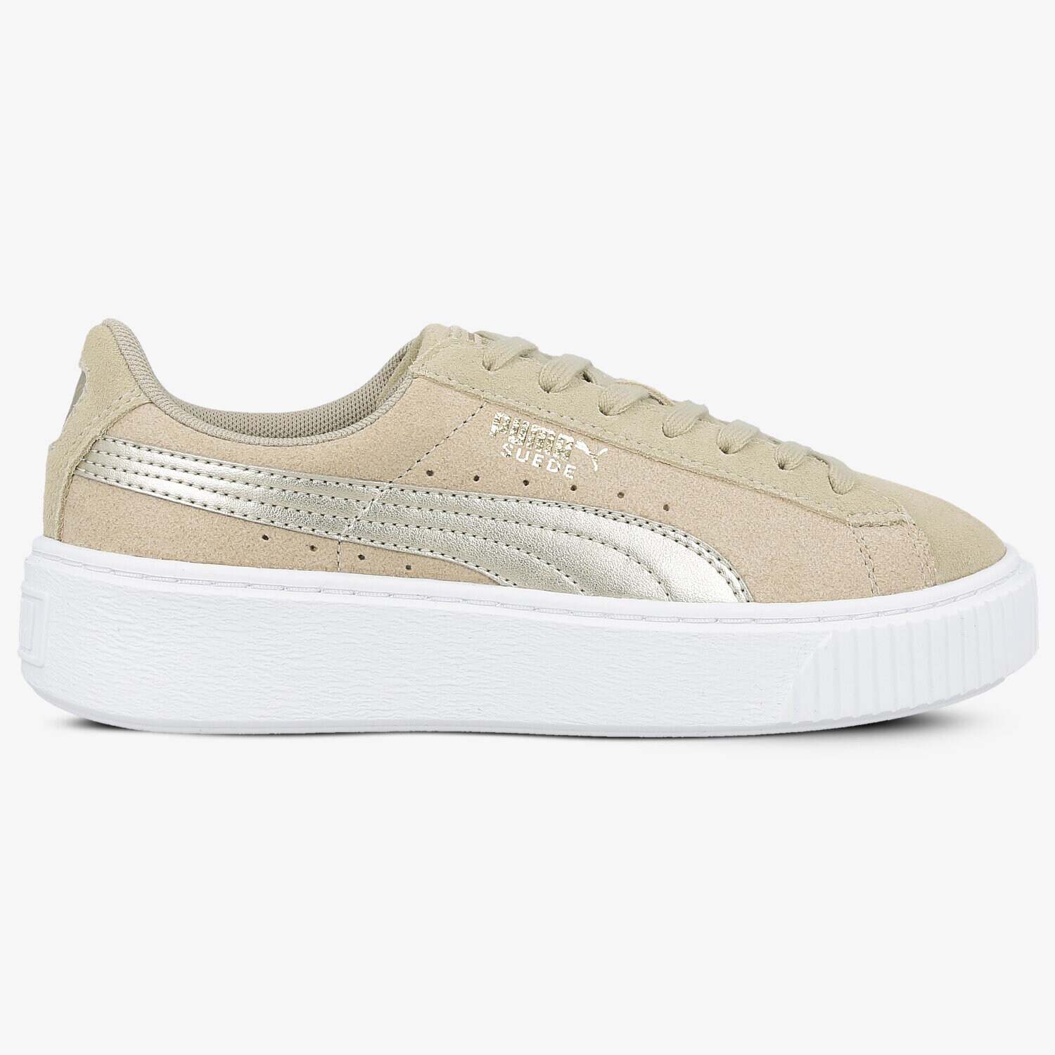 Femei pantofi sport PUMA BASKET PLATFORM MET SAF 36459401 Bej