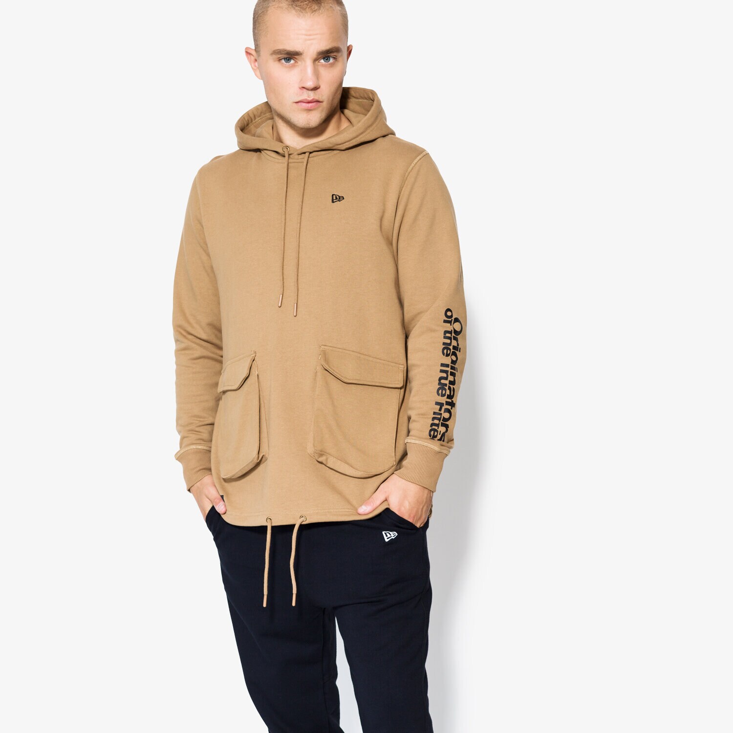 Bărbați bluză NEW ERA BLUZĂ ORIGINATORS PO HOODY NE KHK 11459483 Bej