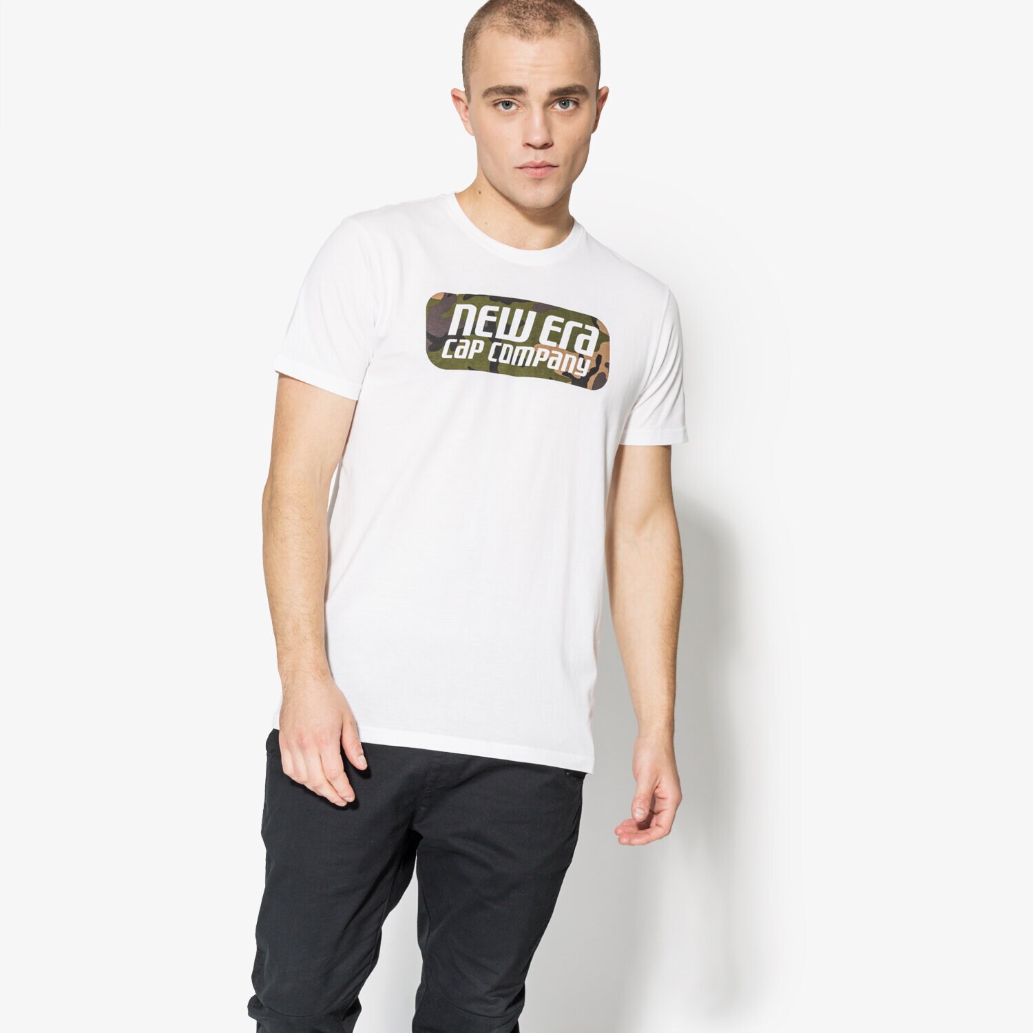 Bărbați tricou NEW ERA TRICOU SS CAMO PILL BOX TEE NE WHI 11585992 Alb