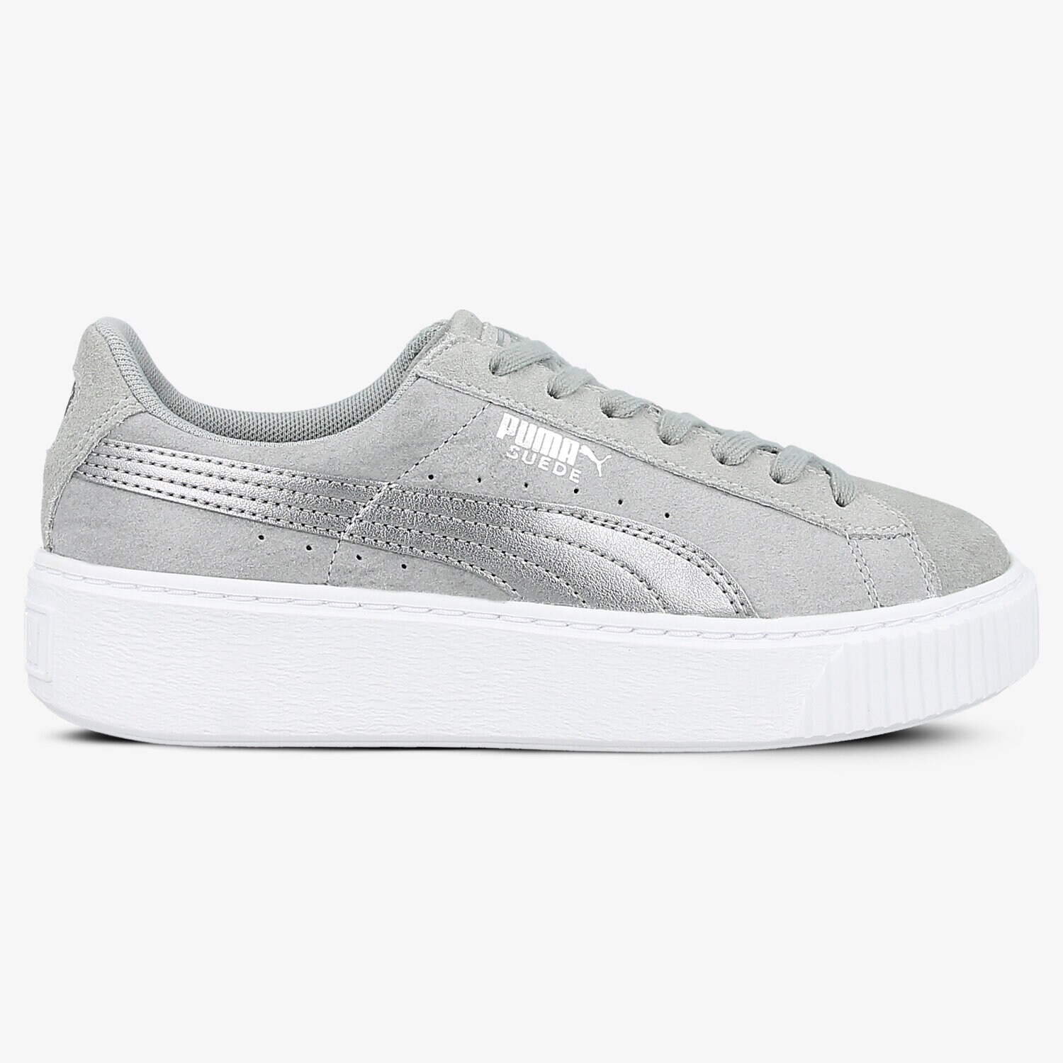 Femei pantofi sport PUMA BASKET PLATFORM MET SAF 36459402 Gri