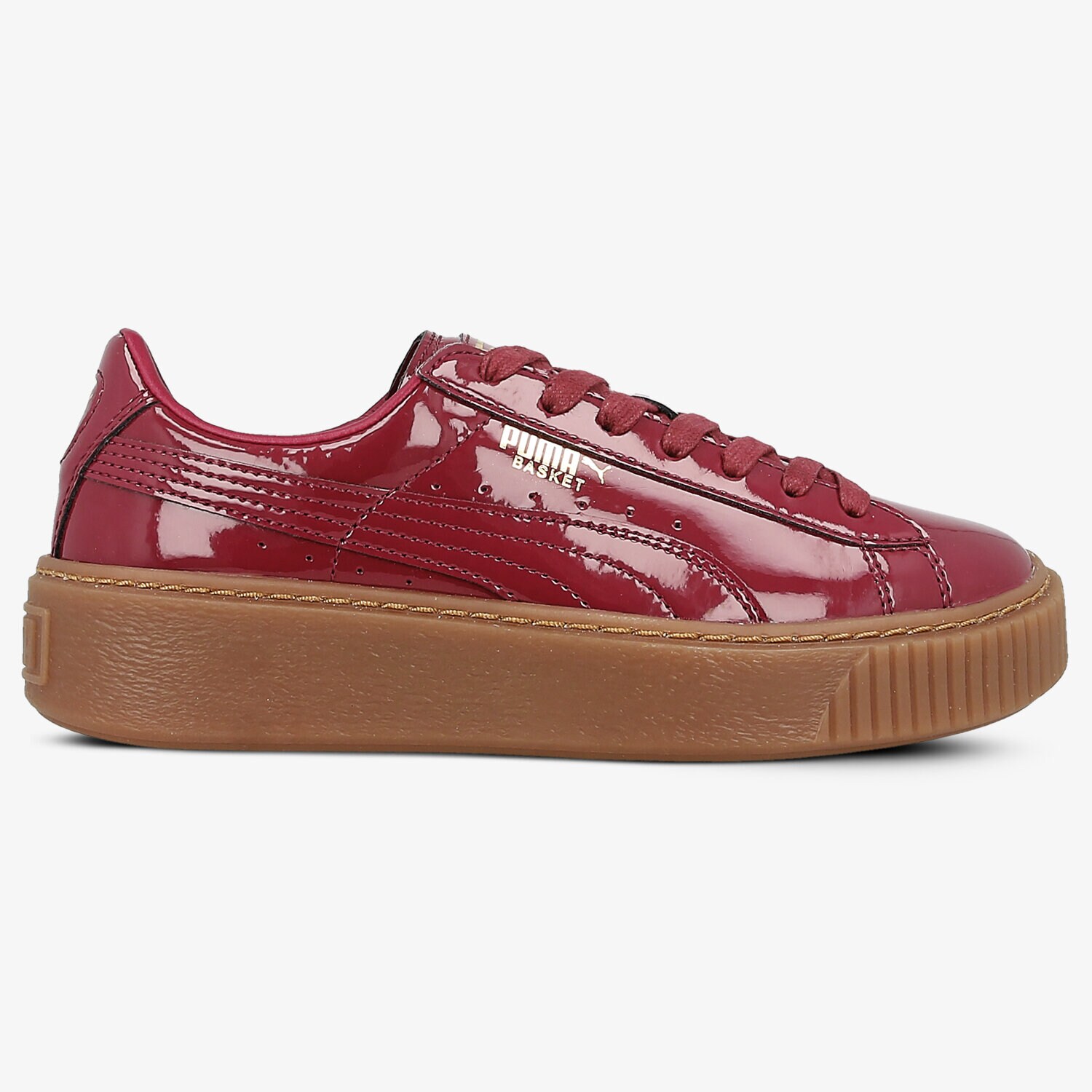 Femei pantofi sport PUMA BASKET PLATFORM PATENT WN 36331404 Bordo