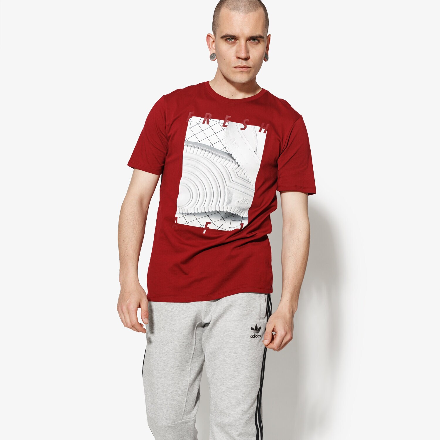 Bărbați tricou NIKE TRICOU SS M NSW TEE AF1 3 911928-677 Bordo