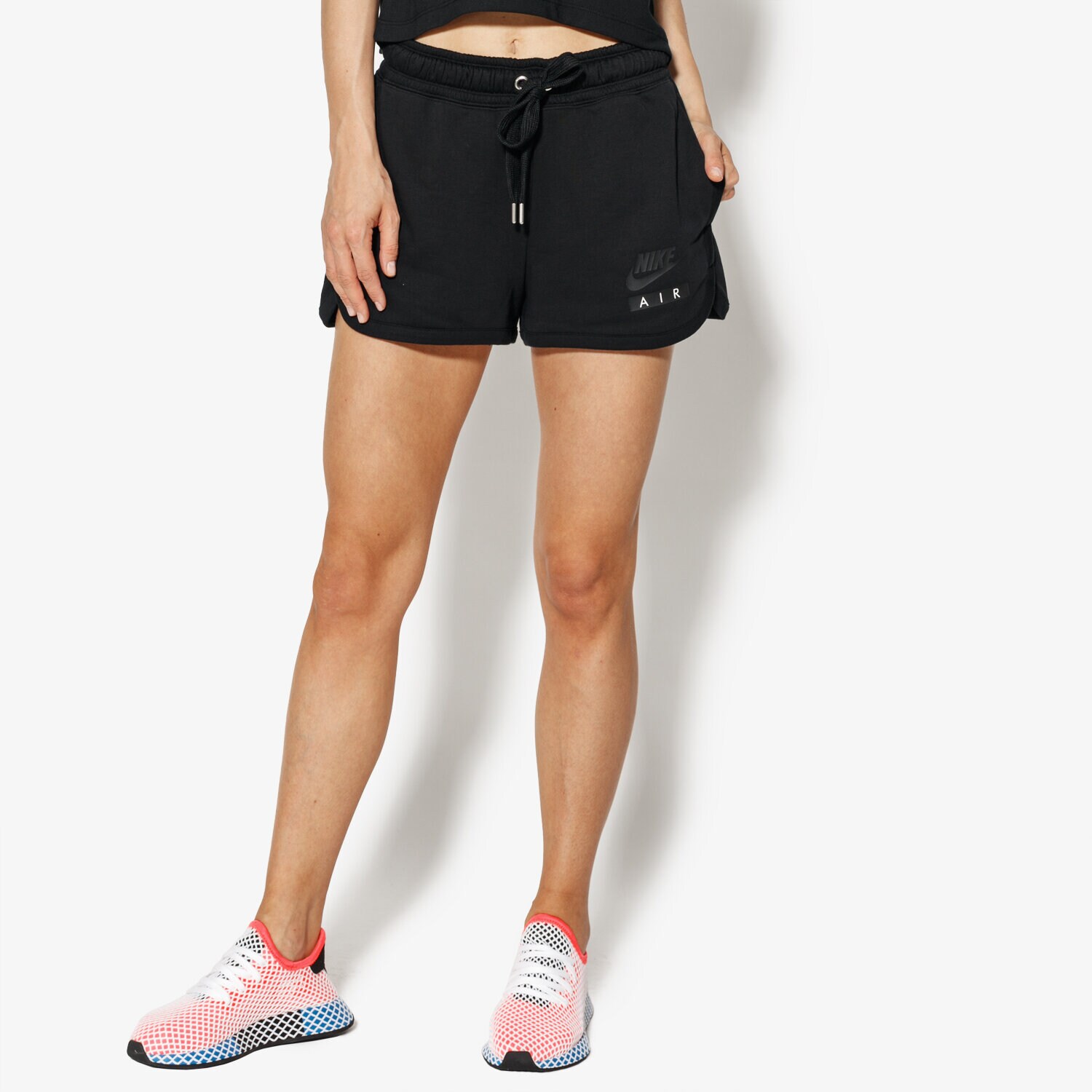 Femei pantaloni scurți NIKE PANTALONI SCURȚI W NSW SHORT FT AIR AA1180-010 Negru