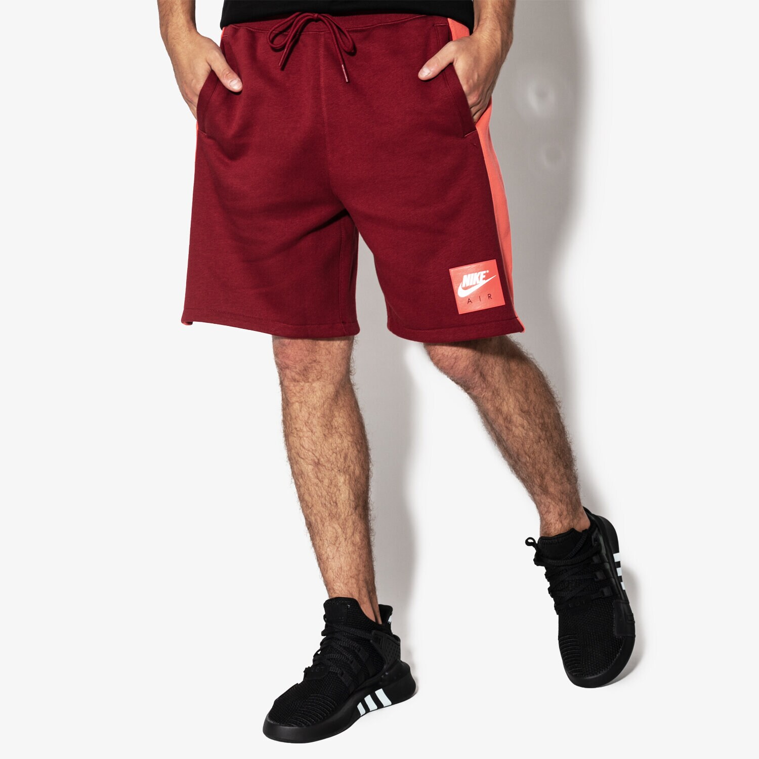 Femei pantaloni scurți NIKE PANTALONI SCURȚI M NSW SHORT AIR FLC 886052-677 Bordo