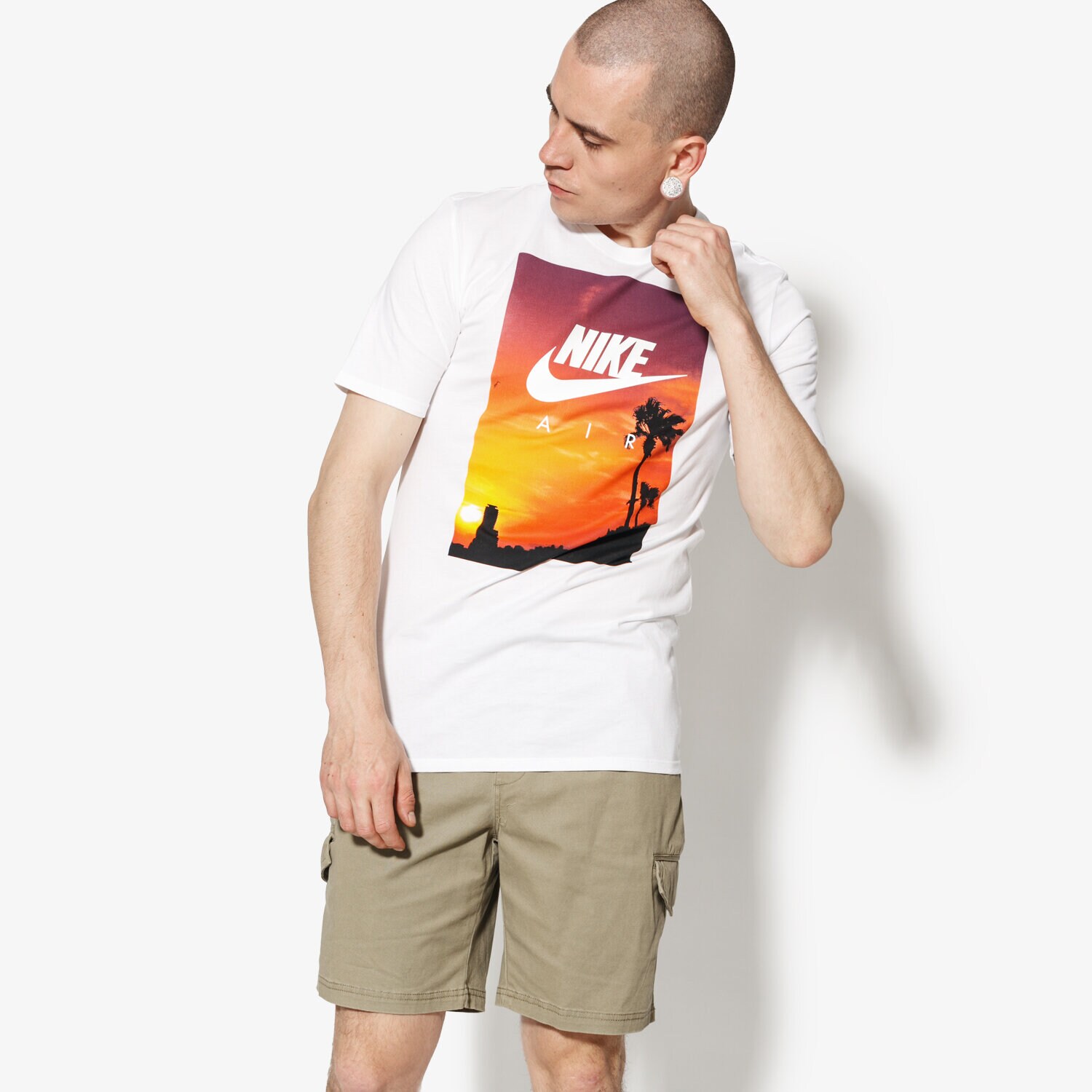 Bărbați tricou NIKE TRICOU SS M NSW TEE FTWR 4 911952-100 Alb