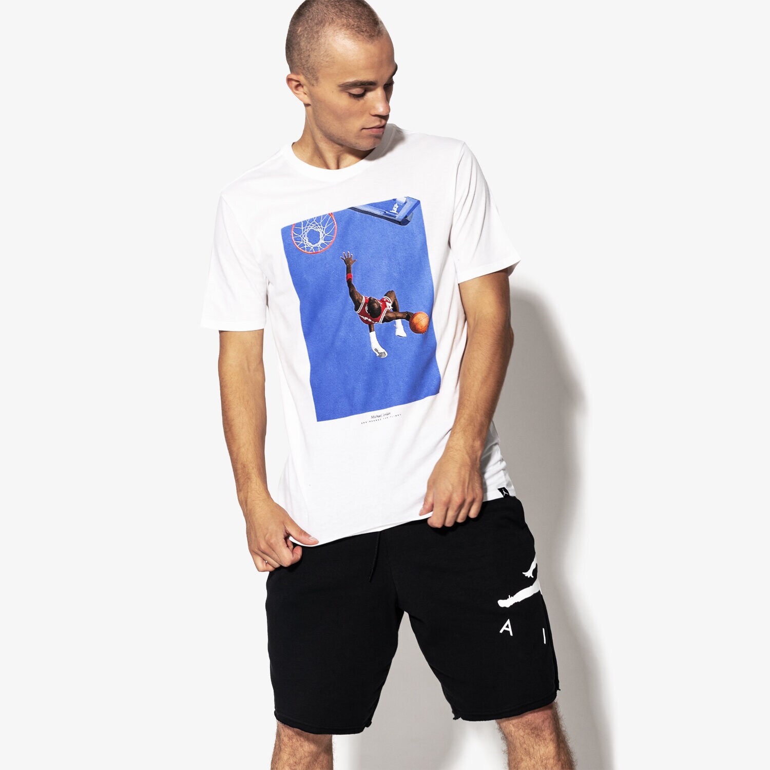 Bărbați tricou JORDAN TRICOU SS M JSW TEE SI PHOTO 915934-100 Alb