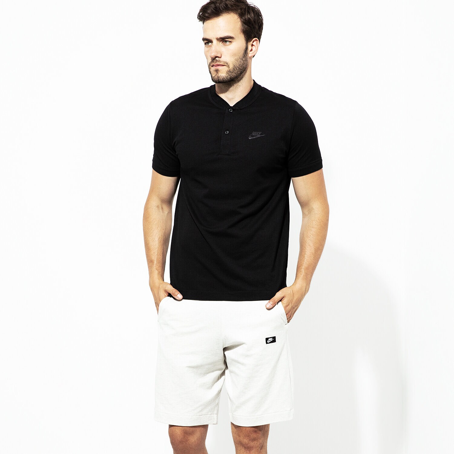 Bărbați tricou NIKE POLO M NSW GSP POLO SS 886255-010 Negru