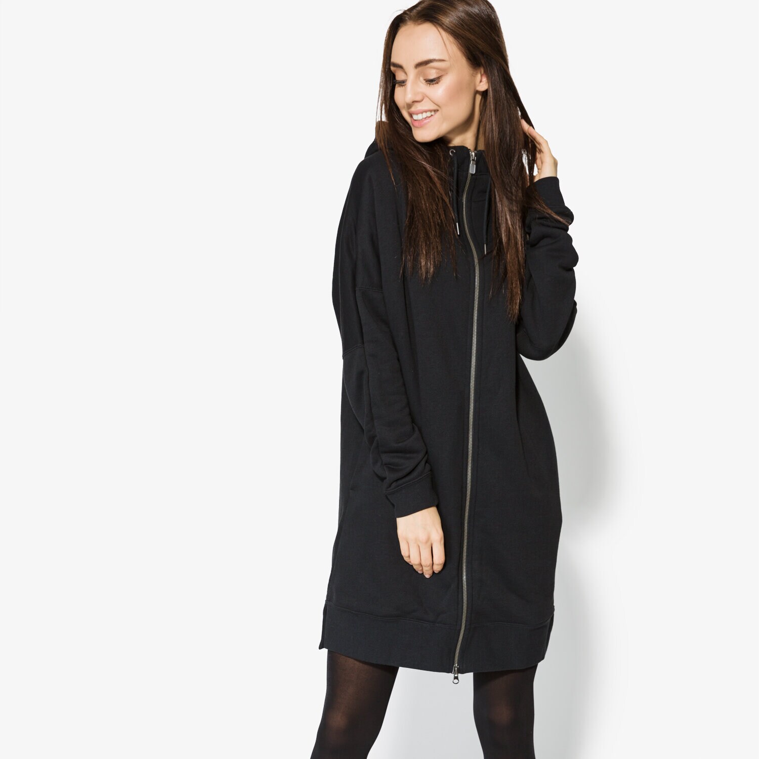 Femei bluză NIKE BLUZĂ W NSW MODERN HOODIE FZ 857382010 Negru
