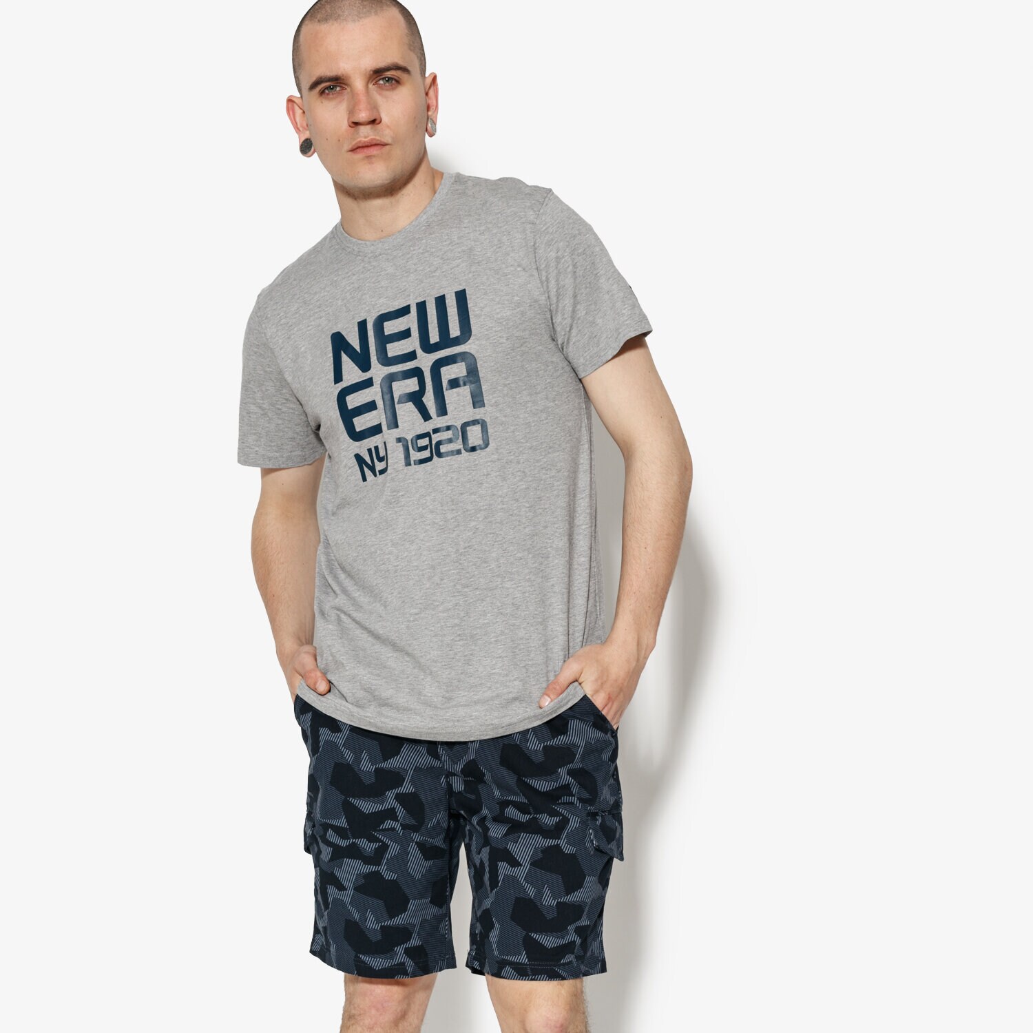 Bărbați tricou NEW ERA TRICOU SS CLASSIC LOGO TEE NE LGH 11593833 Gri